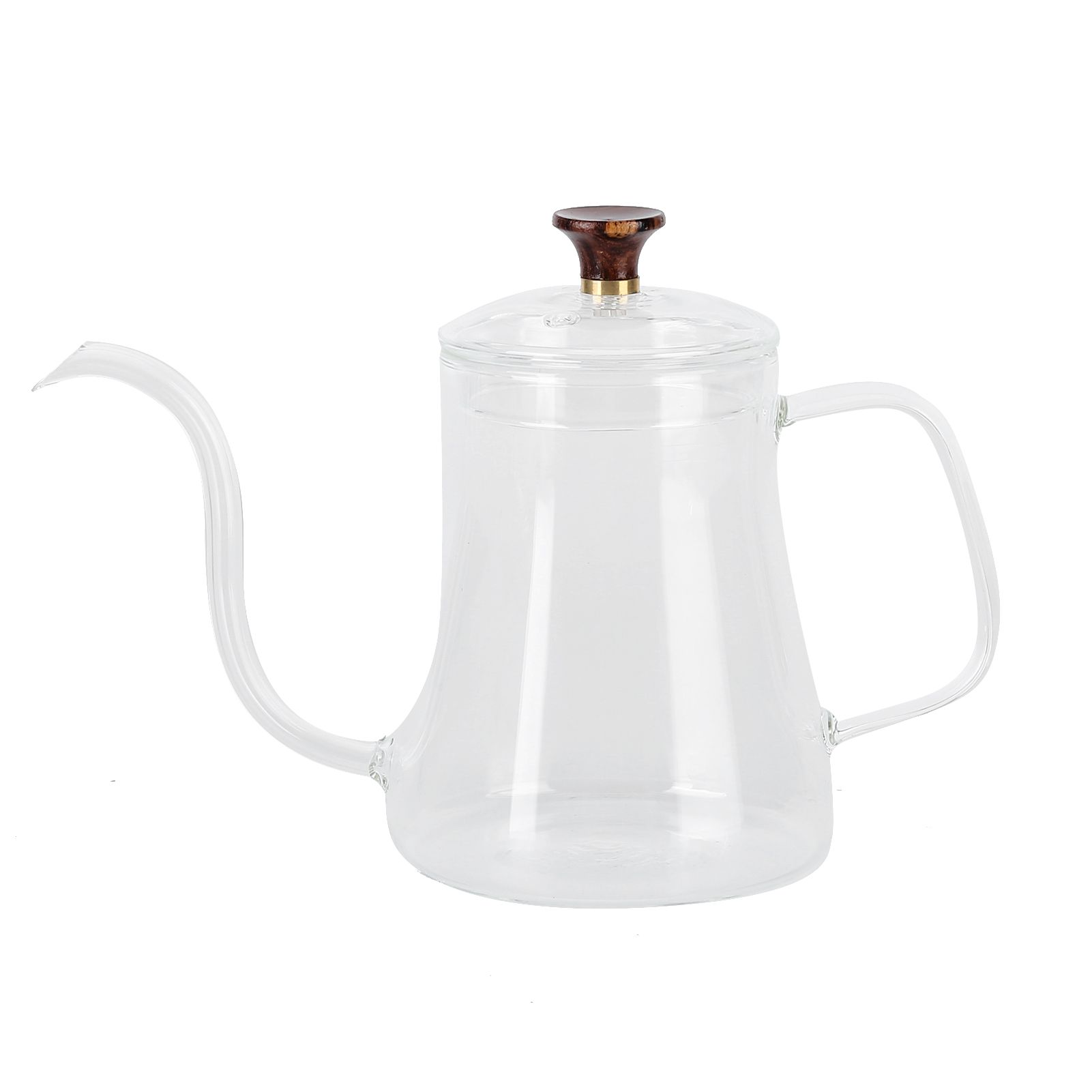 Glass Coffee Pot Swan Neck Thin Mouth Kettle HandMade Coffee Maker Pour Over Kettle(600 ml ) - Image 2