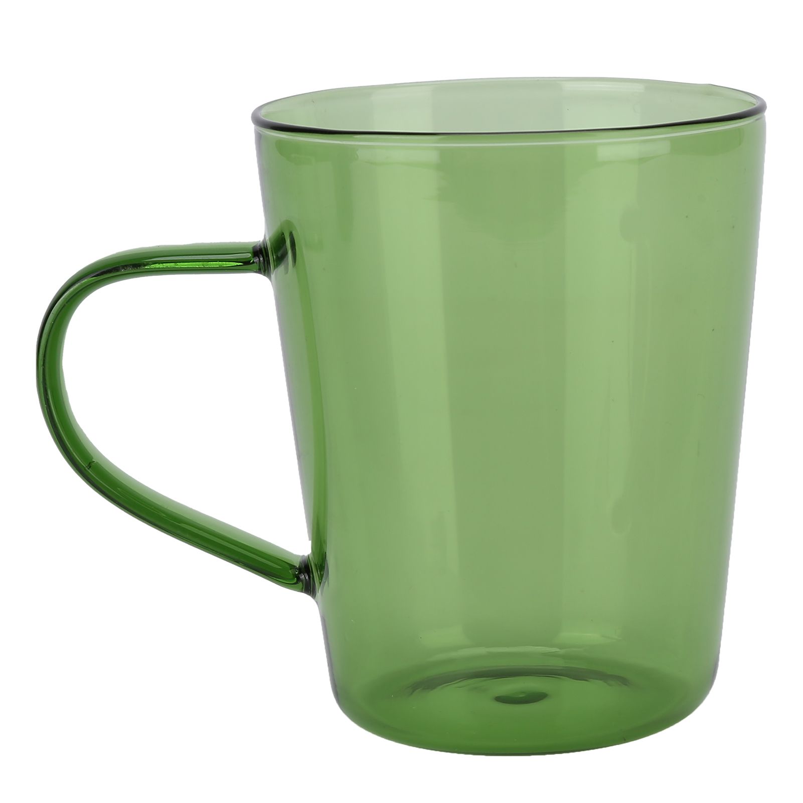 380ml Milk Cup High Borosilicate Glass Thermal Easy to Clean Glass Mug for Kitchens Hotels Coffee ShopsGreen - Image 1