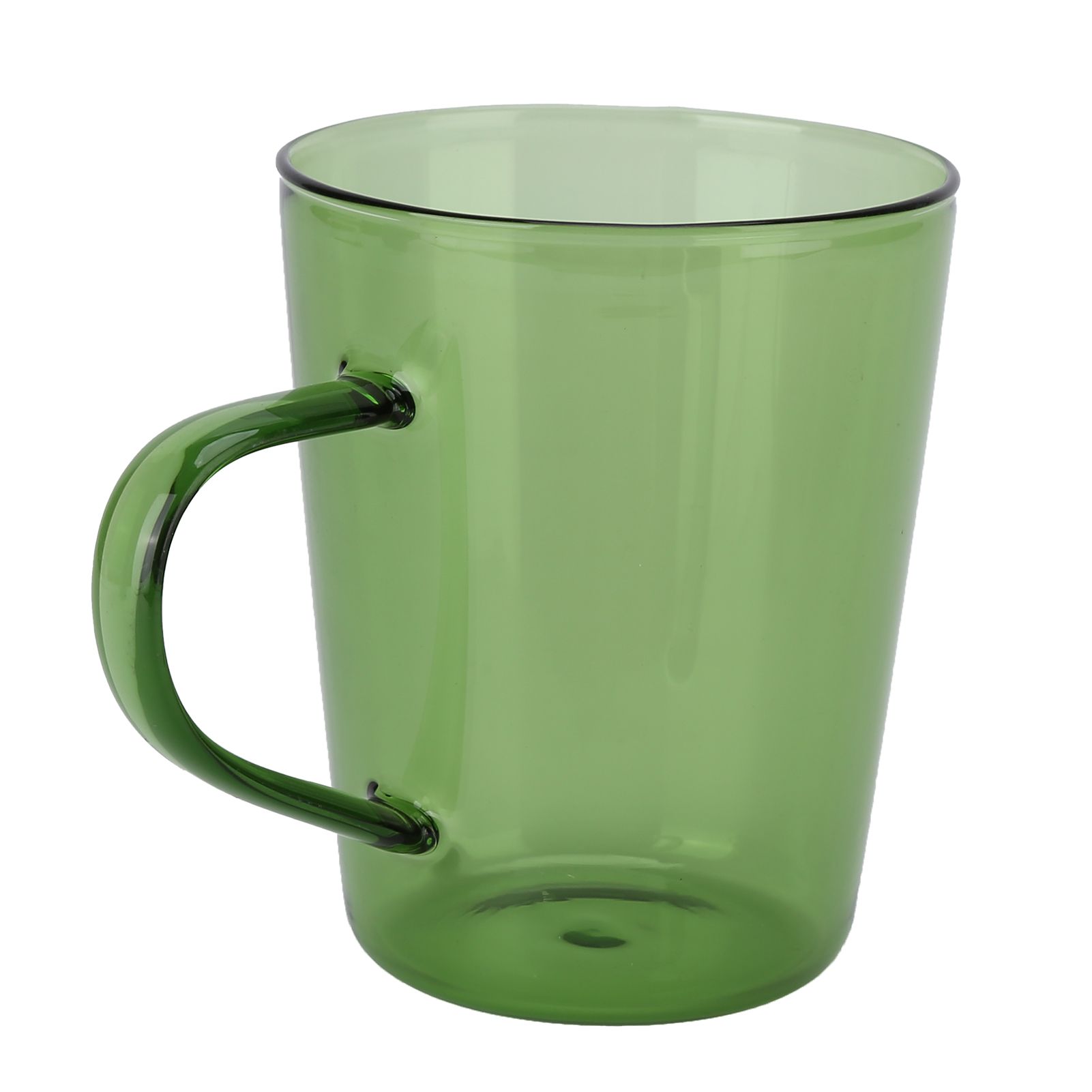 380ml Milk Cup High Borosilicate Glass Thermal Easy to Clean Glass Mug for Kitchens Hotels Coffee ShopsGreen - Image 3