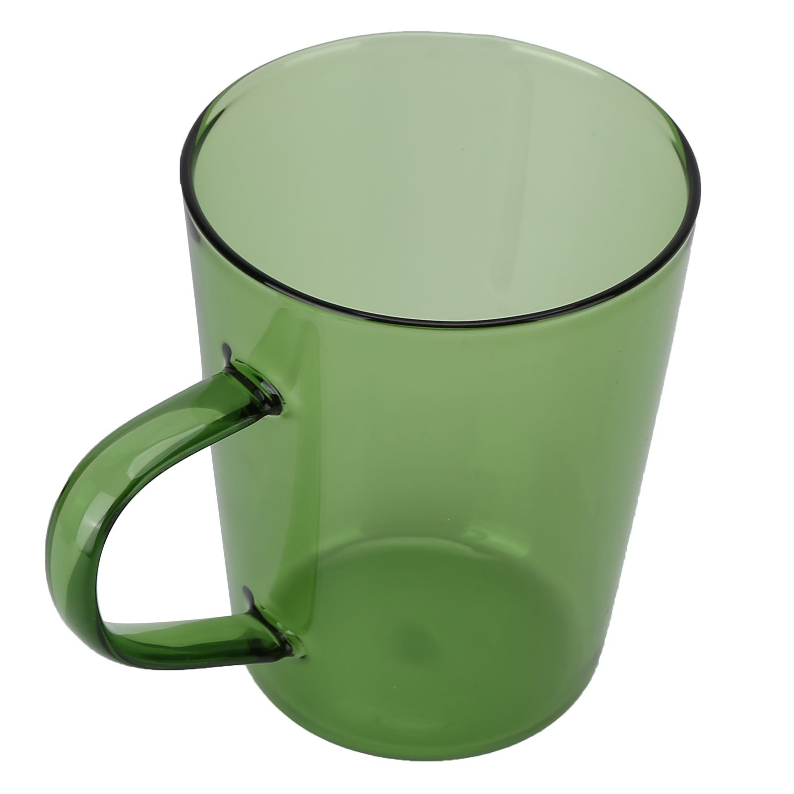 380ml Milk Cup High Borosilicate Glass Thermal Easy to Clean Glass Mug for Kitchens Hotels Coffee ShopsGreen - Image 4