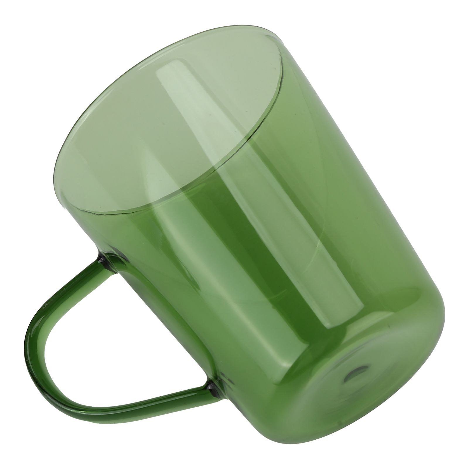 380ml Milk Cup High Borosilicate Glass Thermal Easy to Clean Glass Mug for Kitchens Hotels Coffee ShopsGreen - Image 8