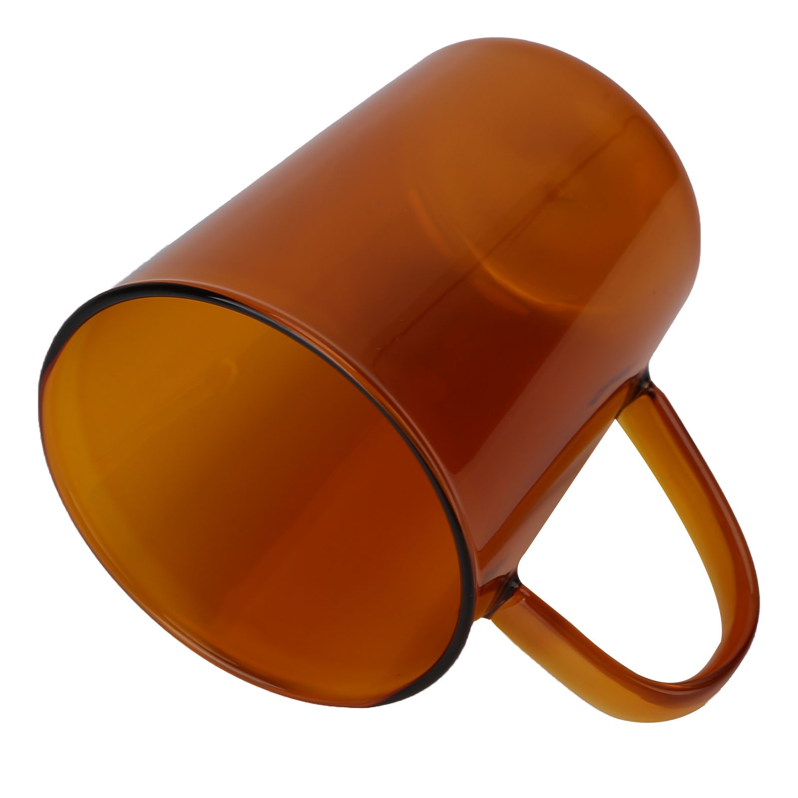 380ml Milk Cup High Borosilicate Glass Thermal Easy to Clean Glass Mug for Kitchens Hotels Coffee ShopsBrown - Image 8