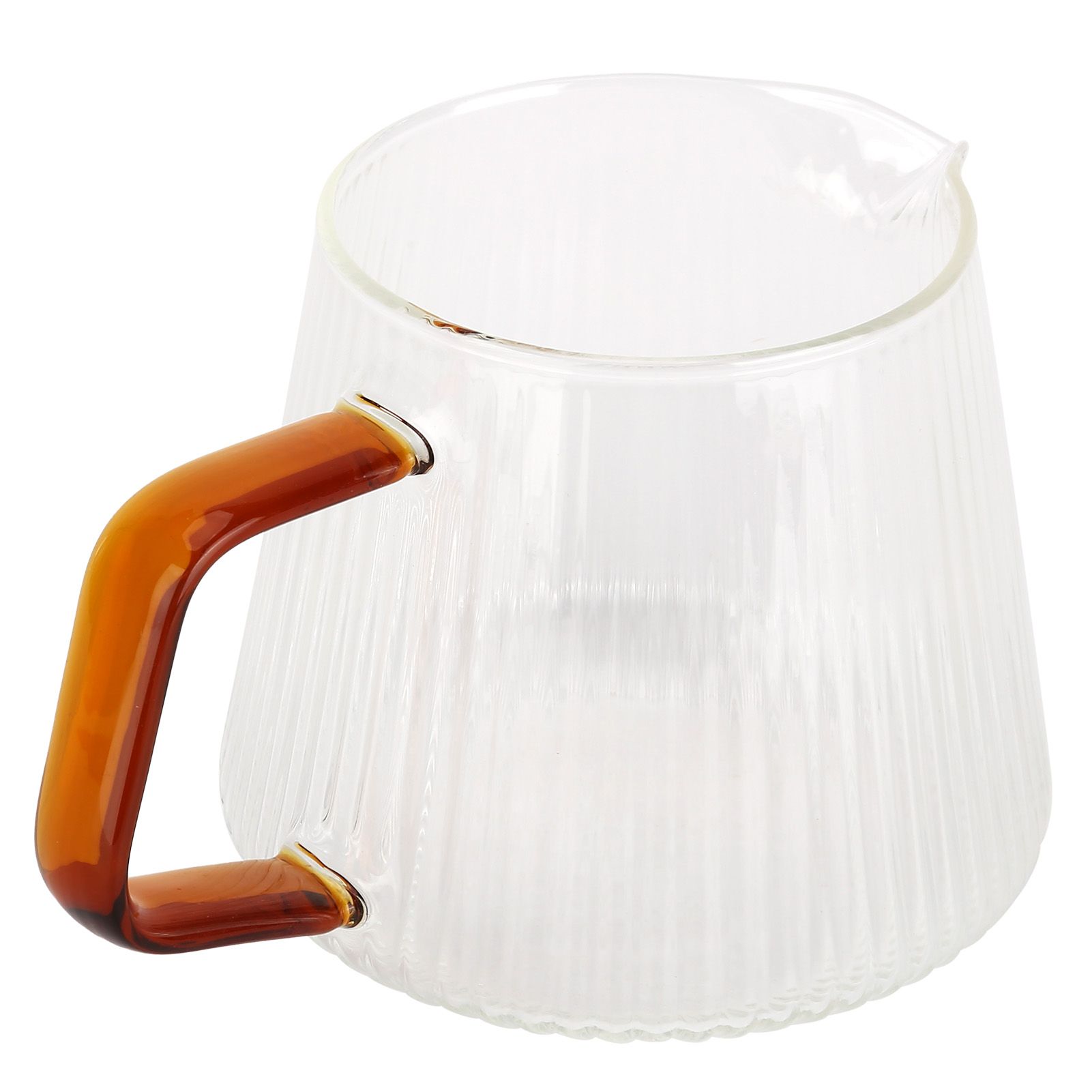 Coffee Cup High Borosilicate Transparent Thickened Tea Cup with Handle for Home Coffee Shop350ml - Image 1