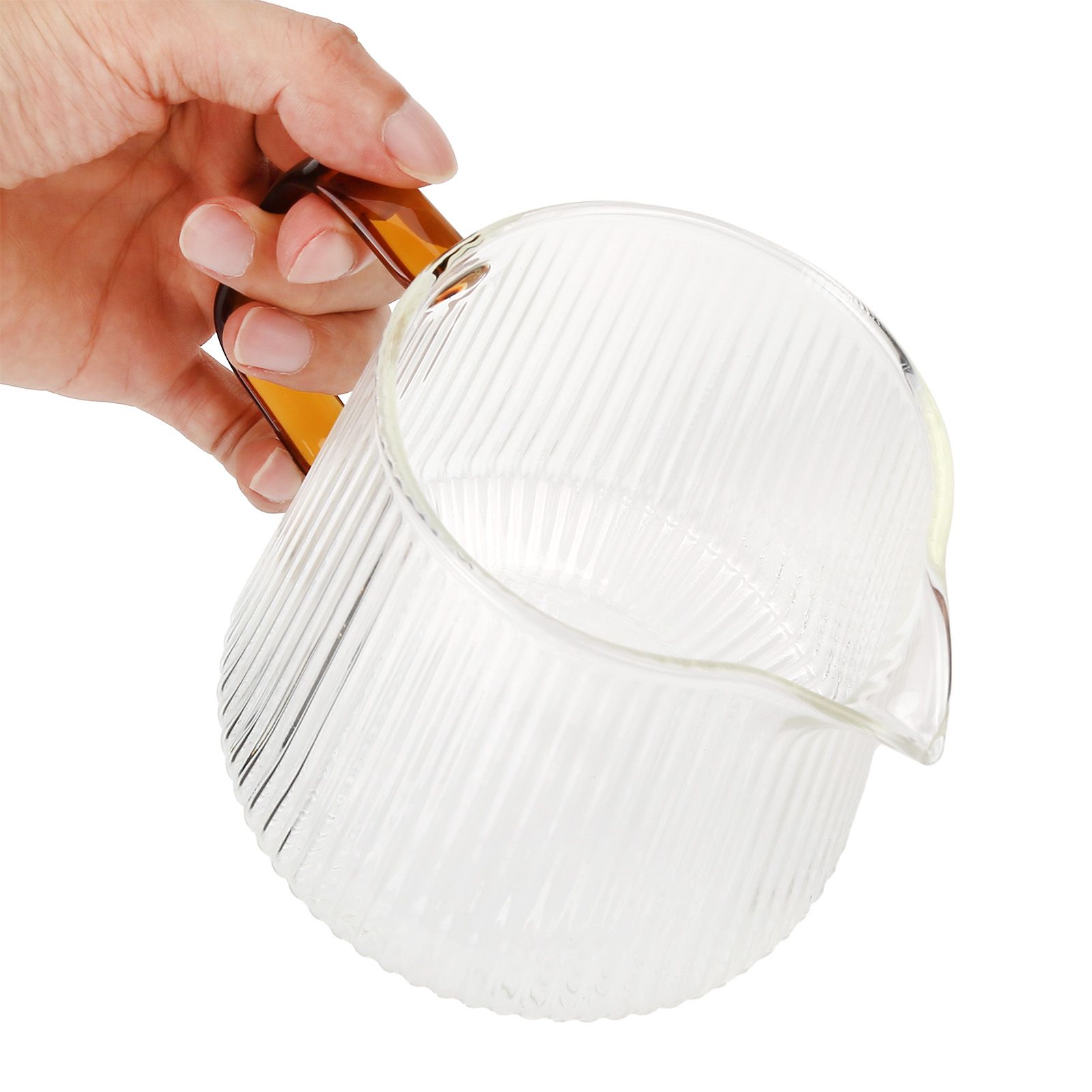 Coffee Cup High Borosilicate Transparent Thickened Tea Cup with Handle for Home Coffee Shop500ml - Image 2