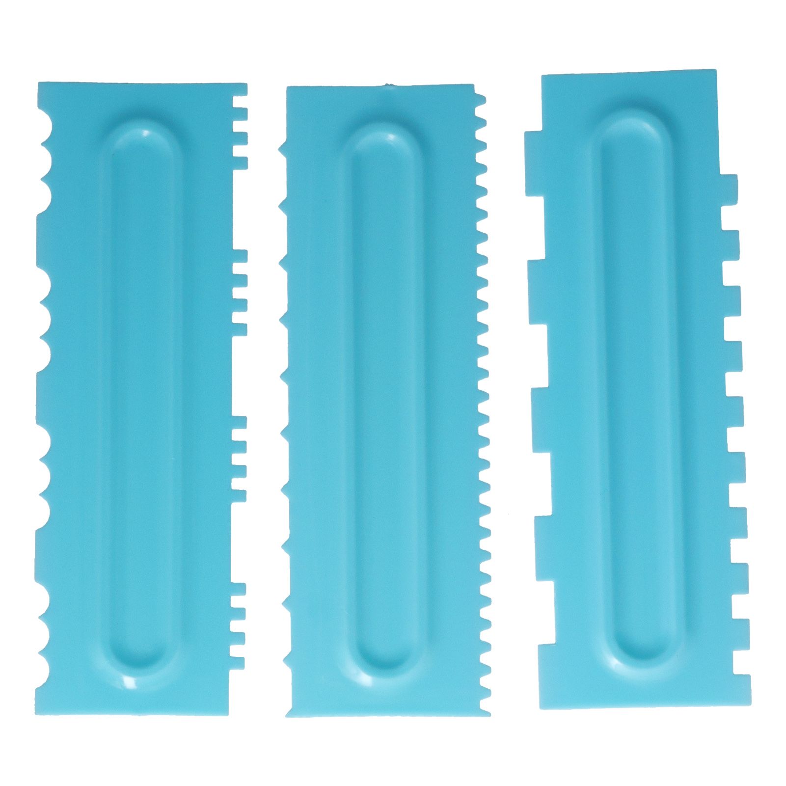 DIY Cream Scraper Combs Fondant Cake Pattern Modeling Tool for Home Kitchen Bakery1Set(12Pcs) - Image 8