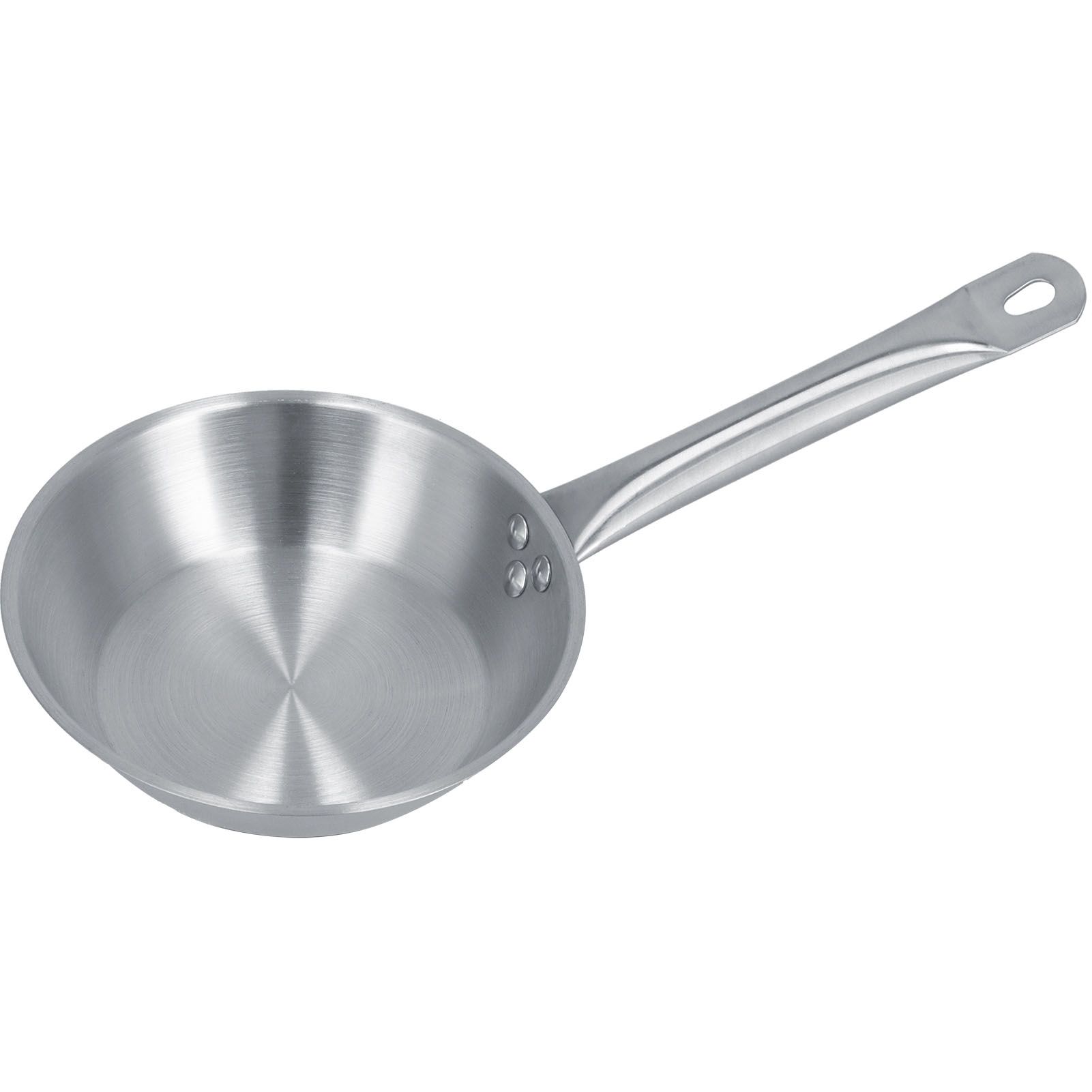 Stainless Steel Frying Pan Single Handle Fried Pan Cookware for Home induction Cooker7.9x2.0in - Image 1