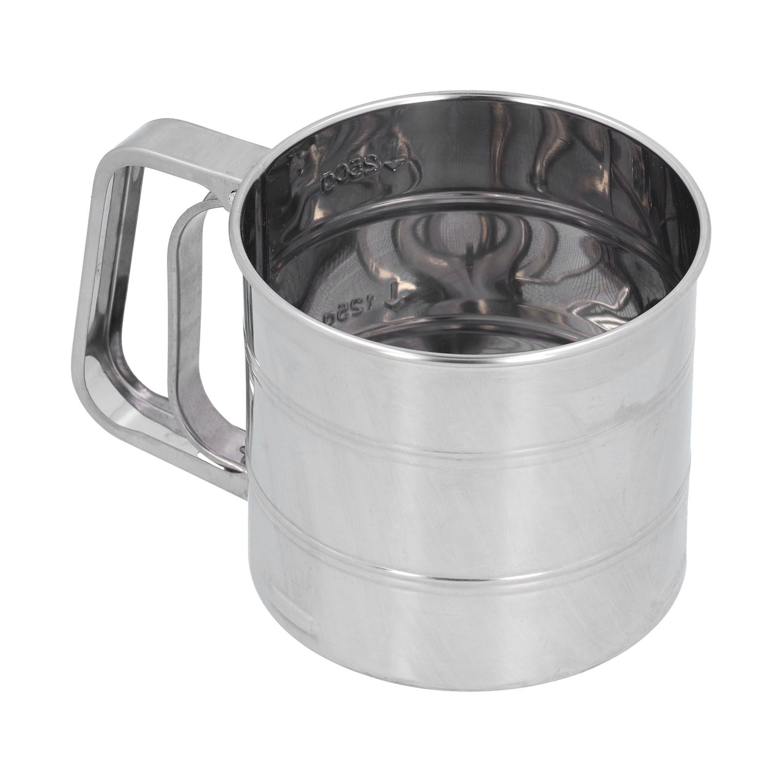 Stainless Steel Flour Sifter Baking Sugar Sifter Hand Held Sifter for Flour Icing Sugar - Image 2