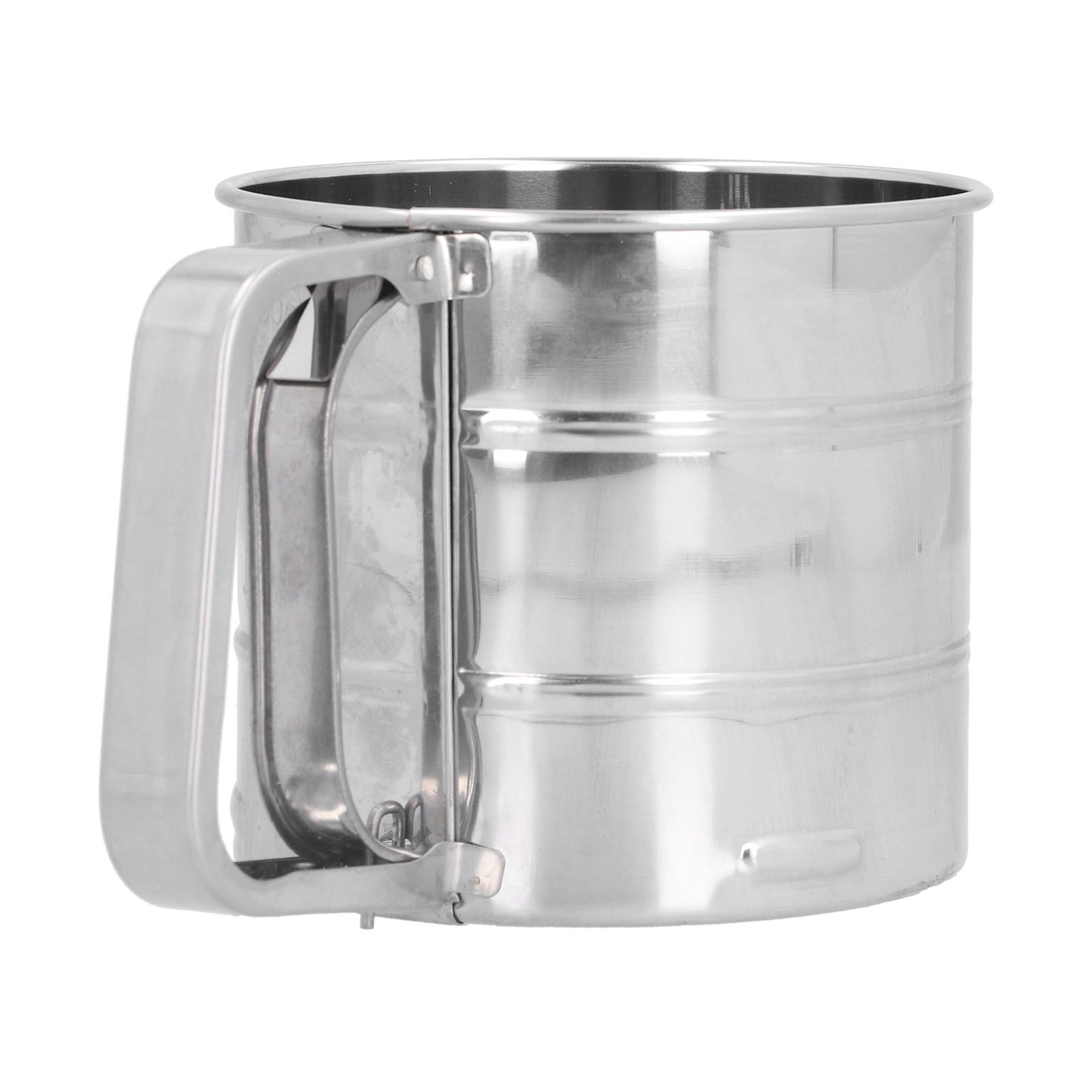 Stainless Steel Flour Sifter Baking Sugar Sifter Hand Held Sifter for Flour Icing Sugar - Image 6