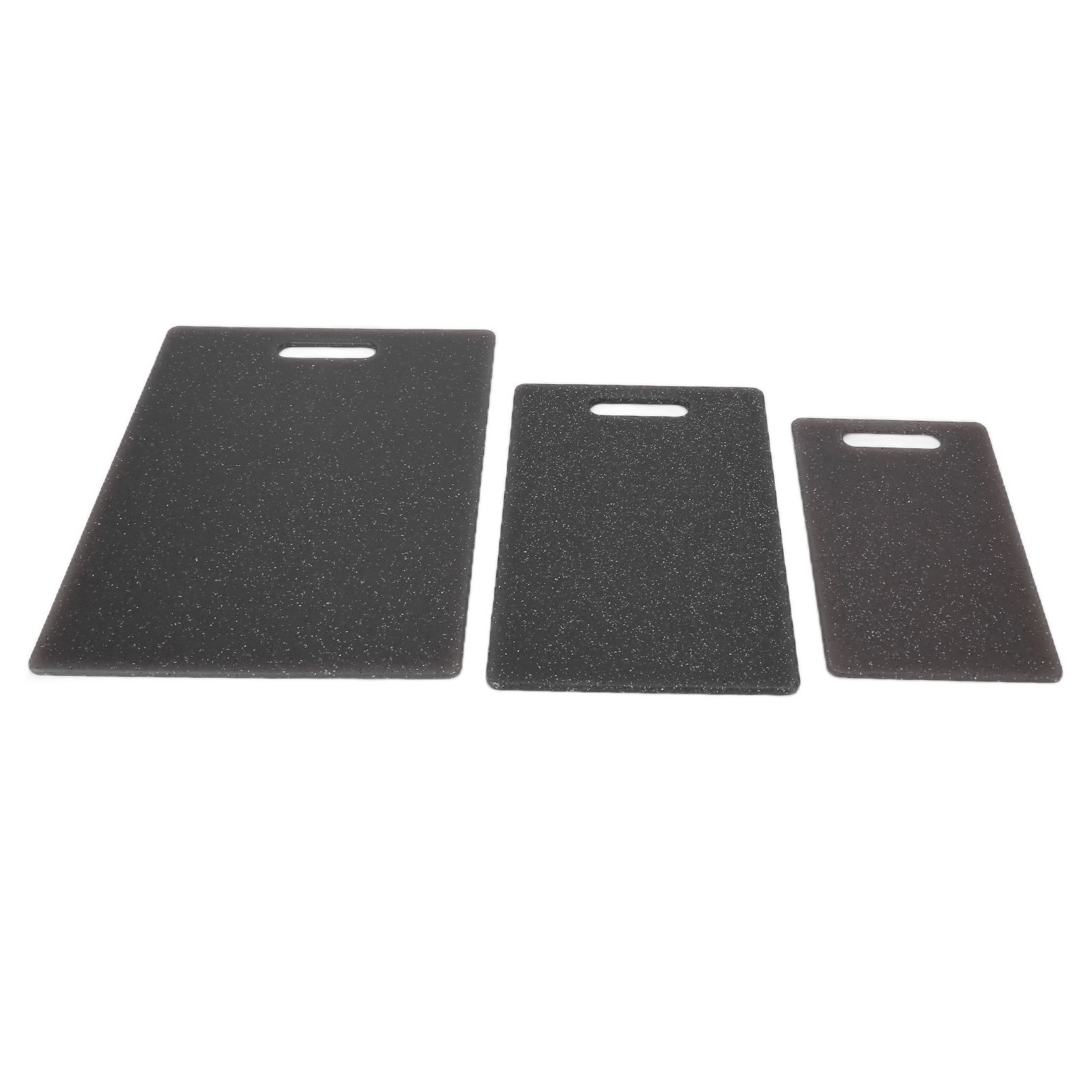 3Pcs Cutting Board Set Imitation Marble Pattern DoubleSided Chopping Board Kitchen Accessory(Black ) - Image 3