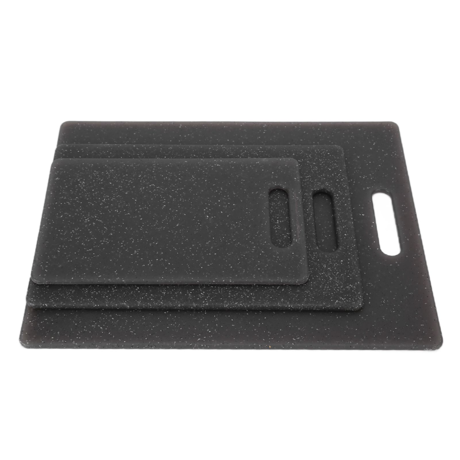 3Pcs Cutting Board Set Imitation Marble Pattern DoubleSided Chopping Board Kitchen Accessory(Black ) - Image 6