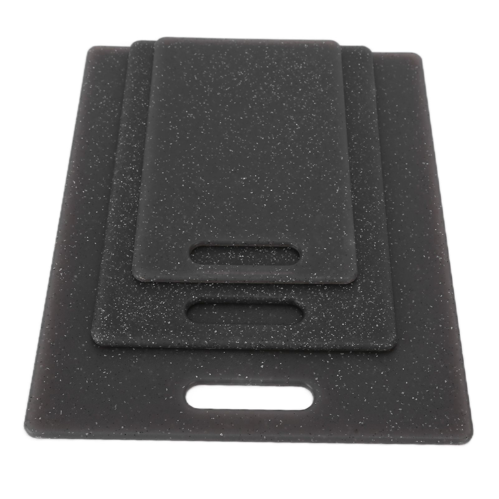 3Pcs Cutting Board Set Imitation Marble Pattern DoubleSided Chopping Board Kitchen Accessory(Black ) - Image 8
