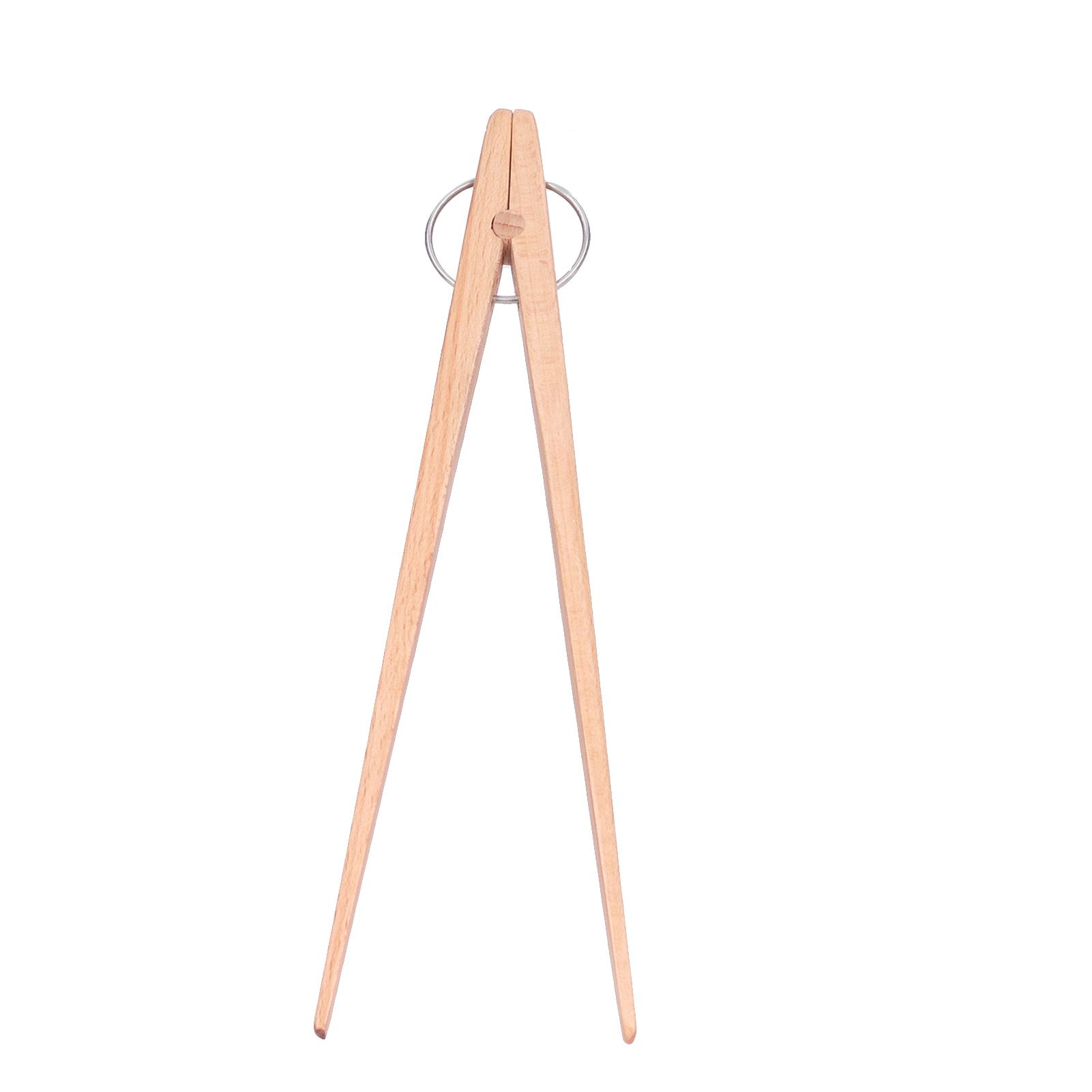Bread Tongs Kitchen Wooden Baking Food Salad Fruits Tongs Cooking Tool Kitchen Gadget - Image 3