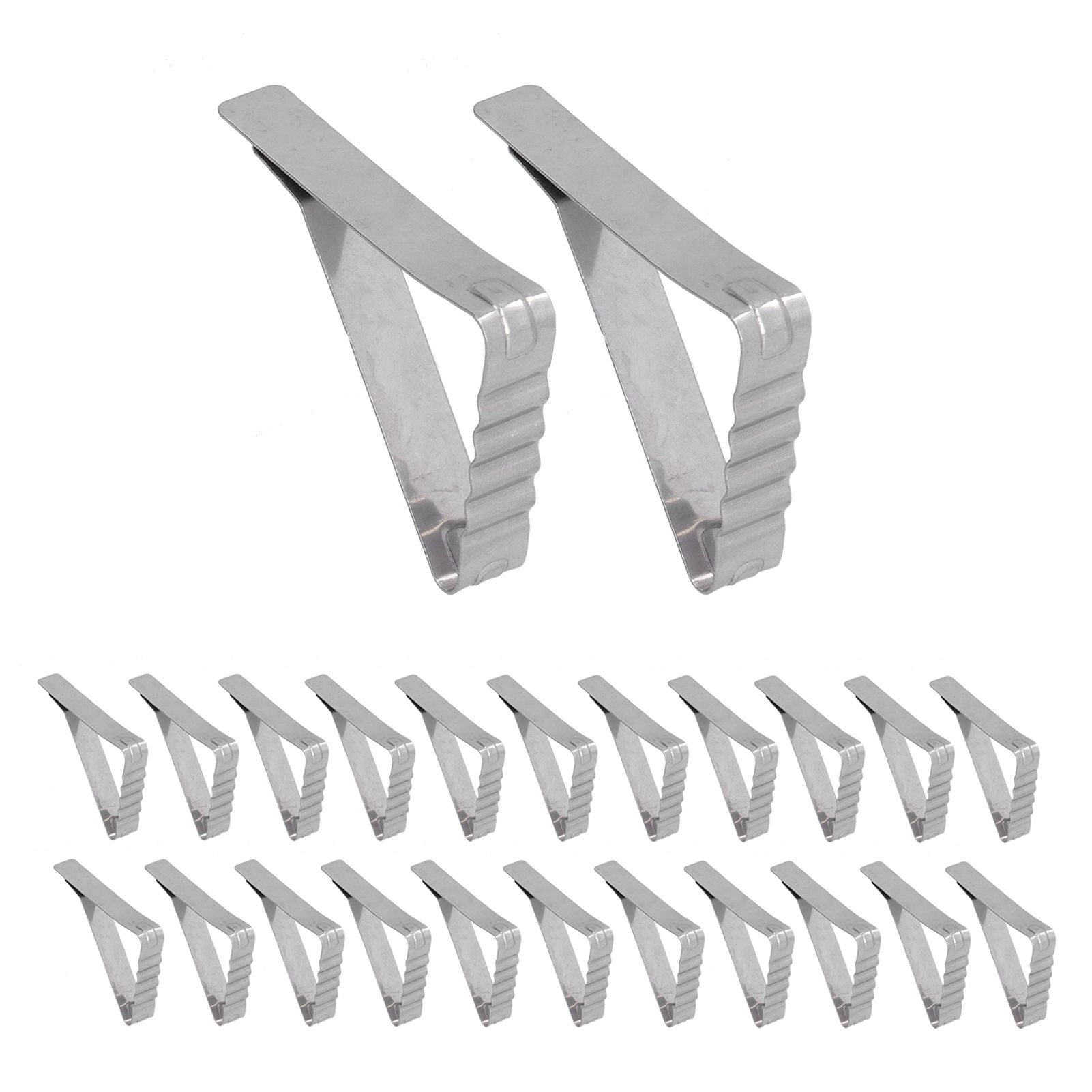 24pcs Table Cloth Holder Stainless Steel Stable Durable Table Cloth Clip for Outdoor Garden Picnic - Image 1