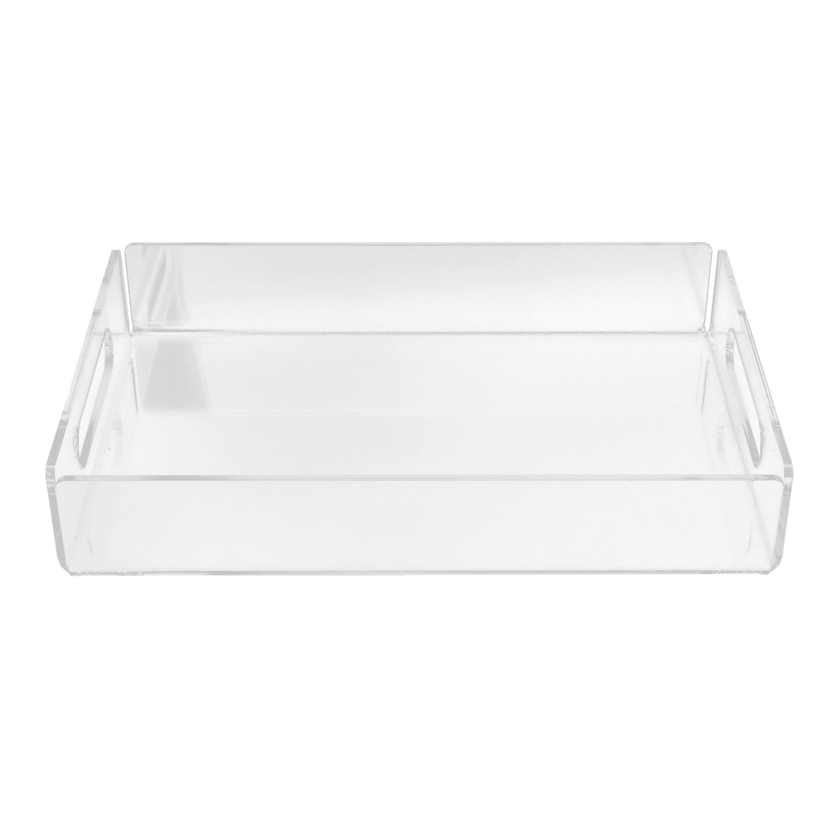 Acrylic Fruit Towel Tray Lightweight Breakfast Cheese Serving Tray with Handles for KTV Hotel - Image 1