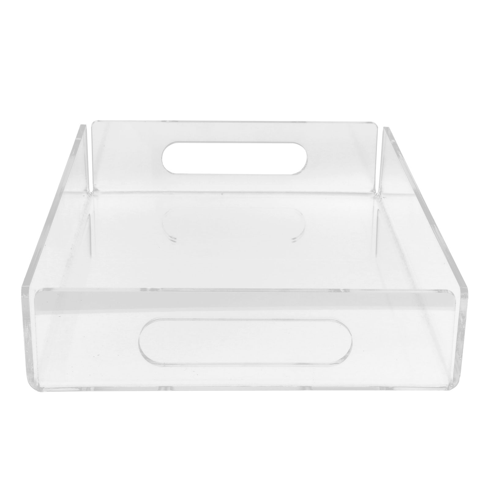Acrylic Fruit Towel Tray Lightweight Breakfast Cheese Serving Tray with Handles for KTV Hotel - Image 2