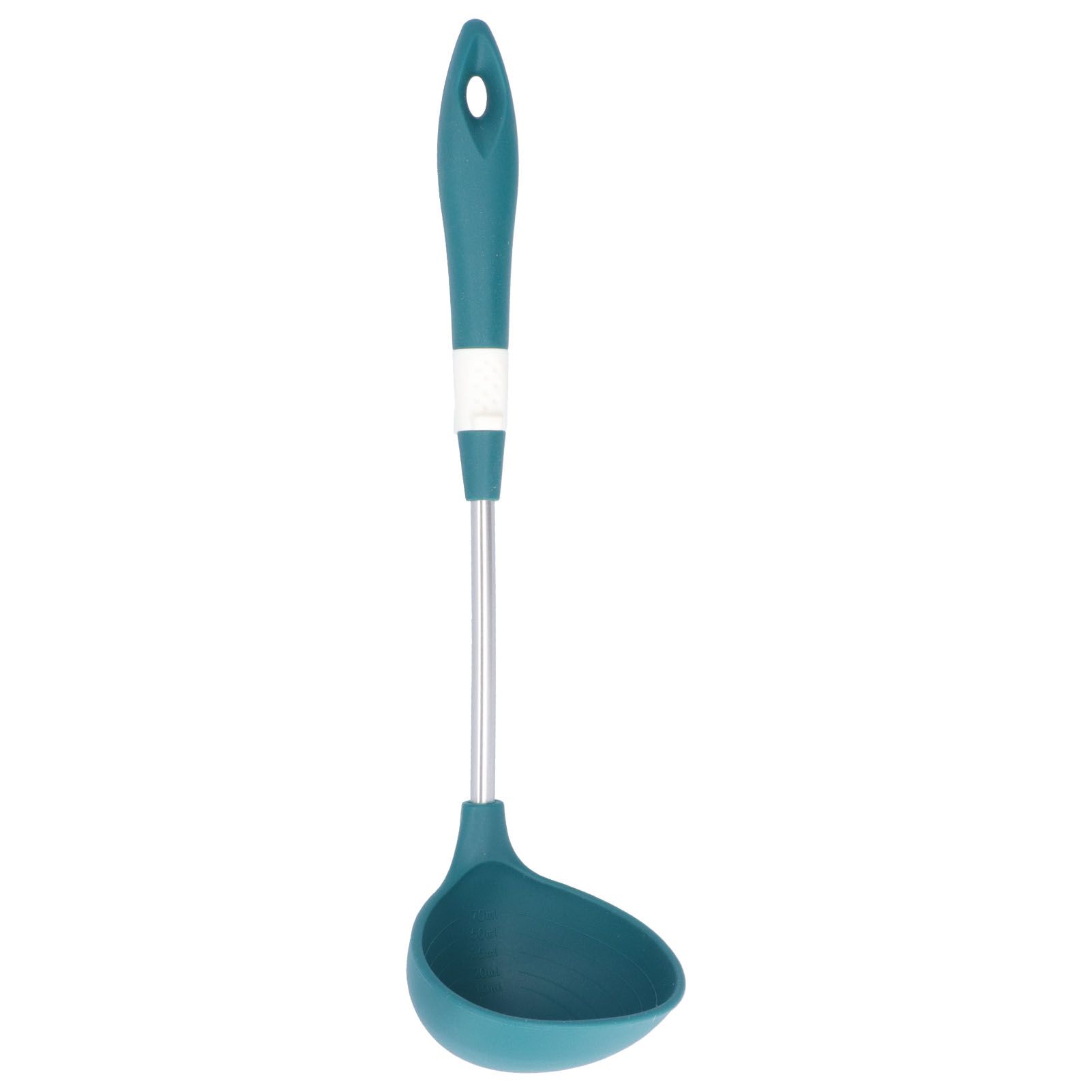 Silicone Cooking Utensils Silicone Stainless Steel Heat Insulation Anti Scalding Comfortable Grip Cooking UtensilsSpoon - Image 1
