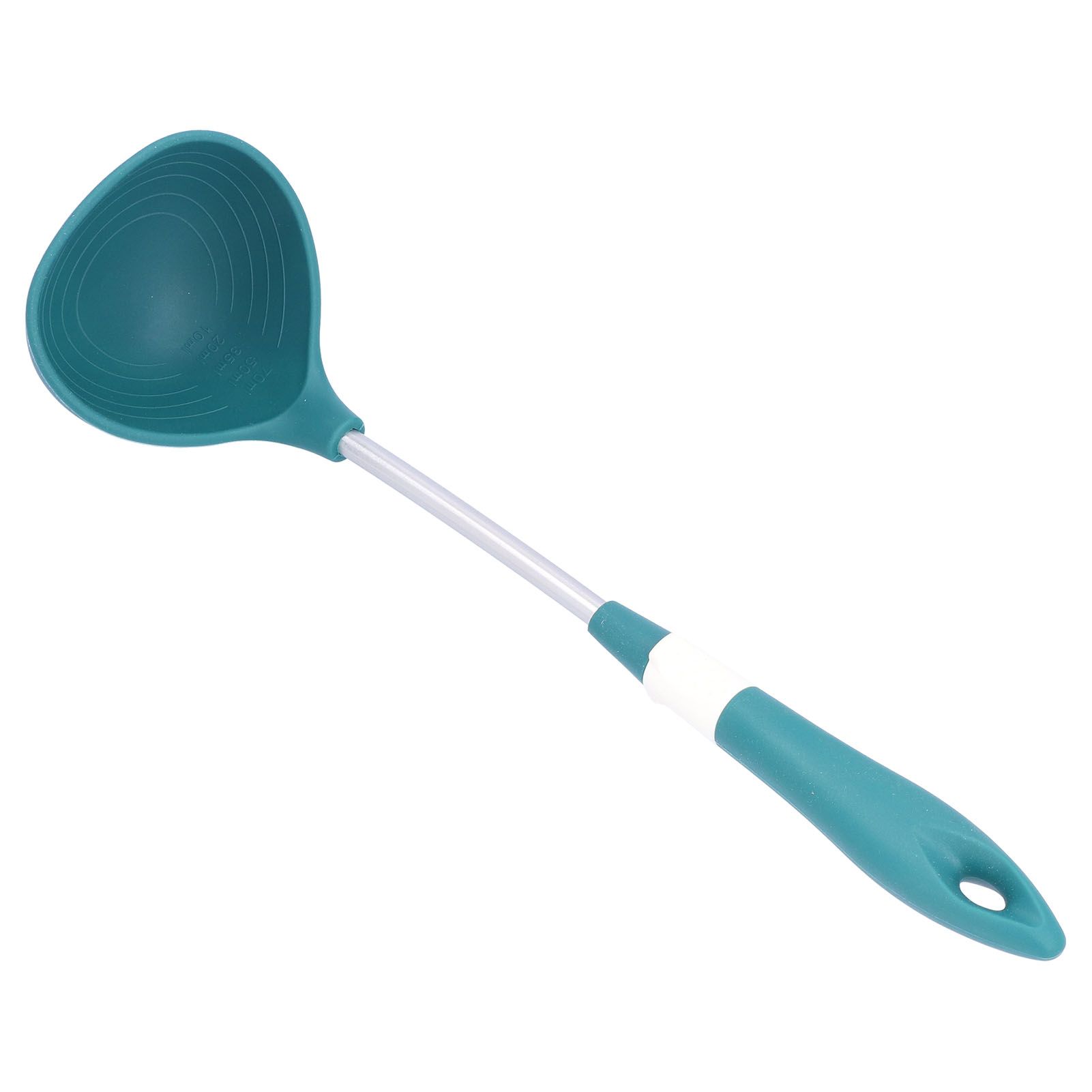 Silicone Cooking Utensils Silicone Stainless Steel Heat Insulation Anti Scalding Comfortable Grip Cooking UtensilsSpoon - Image 6