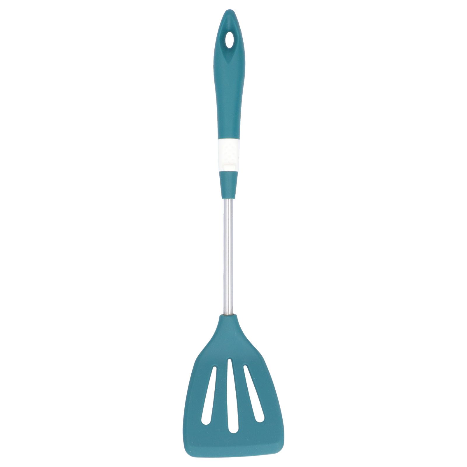 Silicone Cooking Utensils Silicone Stainless Steel Heat Insulation Anti Scalding Comfortable Grip Cooking UtensilsHollow Shovel - Image 1