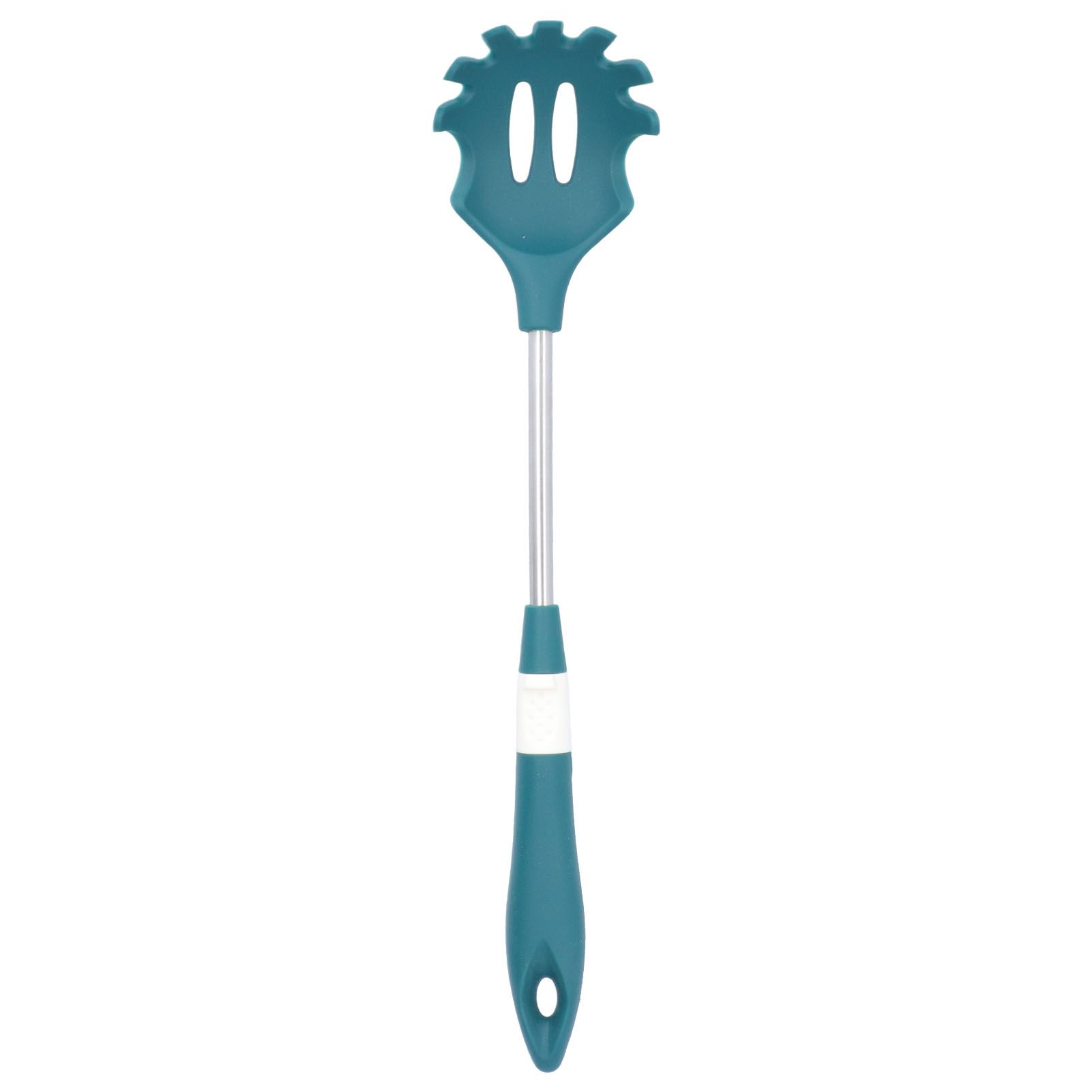 Silicone Cooking Utensils Silicone Stainless Steel Heat Insulation Anti Scalding Comfortable Grip Cooking UtensilsNoodle Strainer - Image 4