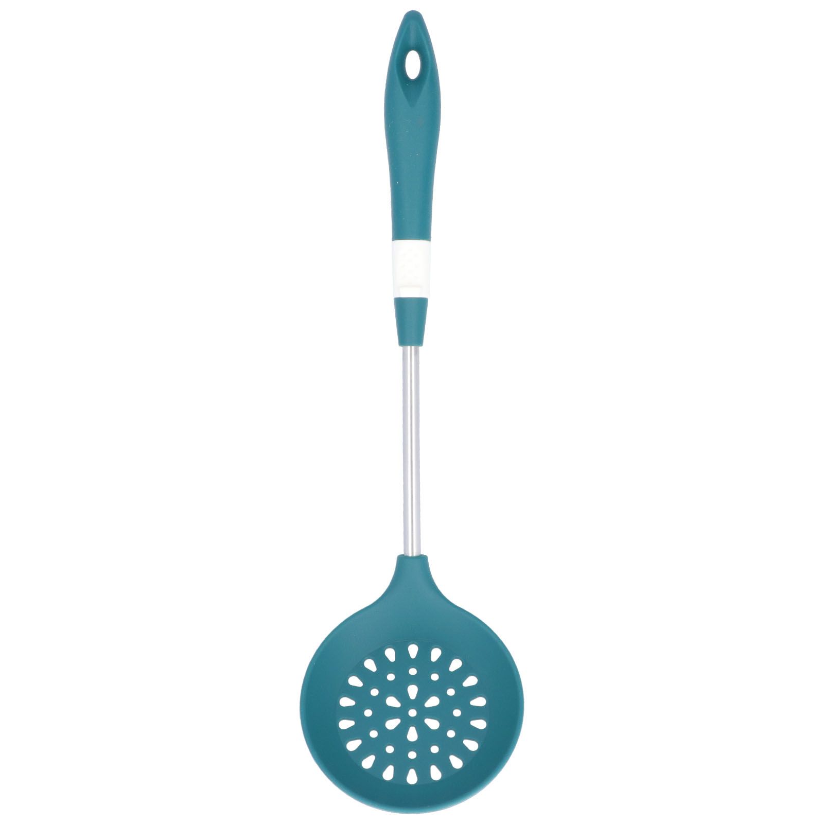 Silicone Cooking Utensils Silicone Stainless Steel Heat Insulation Anti Scalding Comfortable Grip Cooking UtensilsColander - Image 1