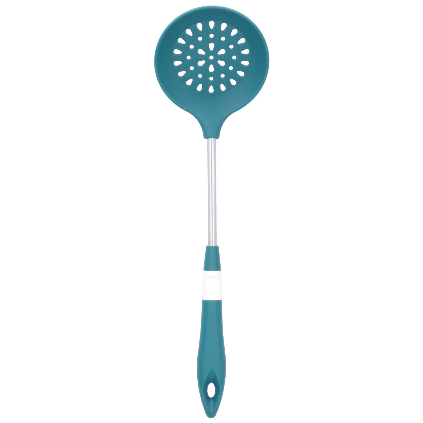 Silicone Cooking Utensils Silicone Stainless Steel Heat Insulation Anti Scalding Comfortable Grip Cooking UtensilsColander - Image 4