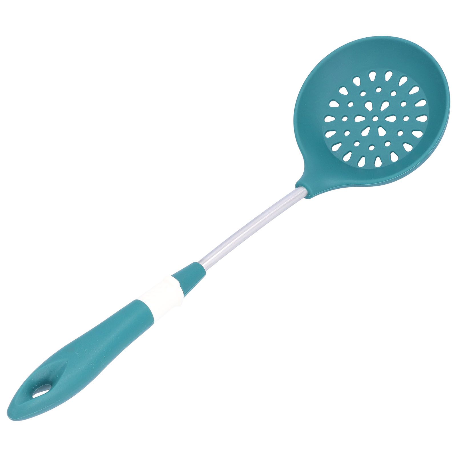 Silicone Cooking Utensils Silicone Stainless Steel Heat Insulation Anti Scalding Comfortable Grip Cooking UtensilsColander - Image 7