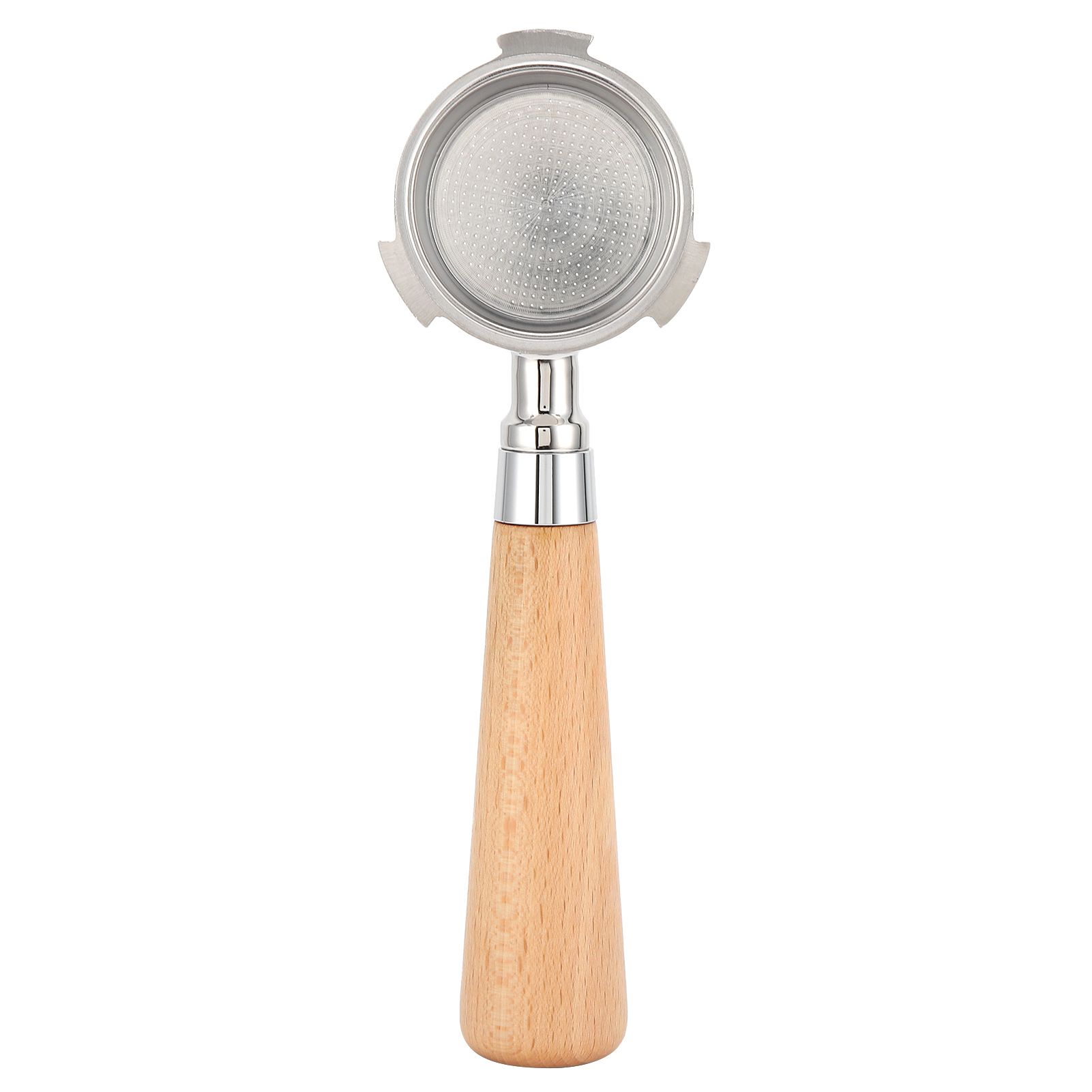 Coffee Bottomless Portafilter Stainless Steel Filter Holder Basket Replacement Tool Coffee Machine Accessory51mm Beech - Image 2