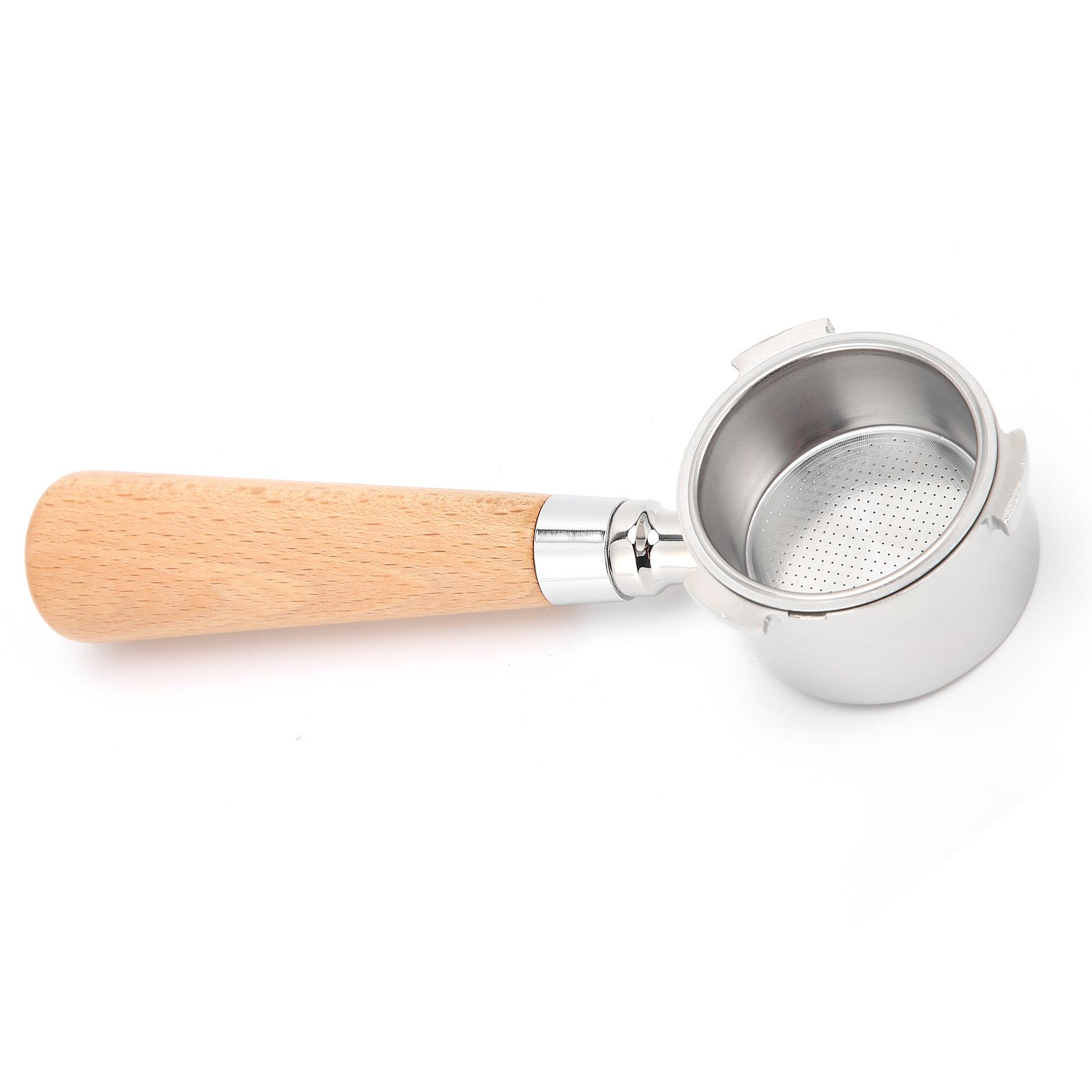 Coffee Bottomless Portafilter Stainless Steel Filter Holder Basket Replacement Tool Coffee Machine Accessory51mm Beech - Image 5