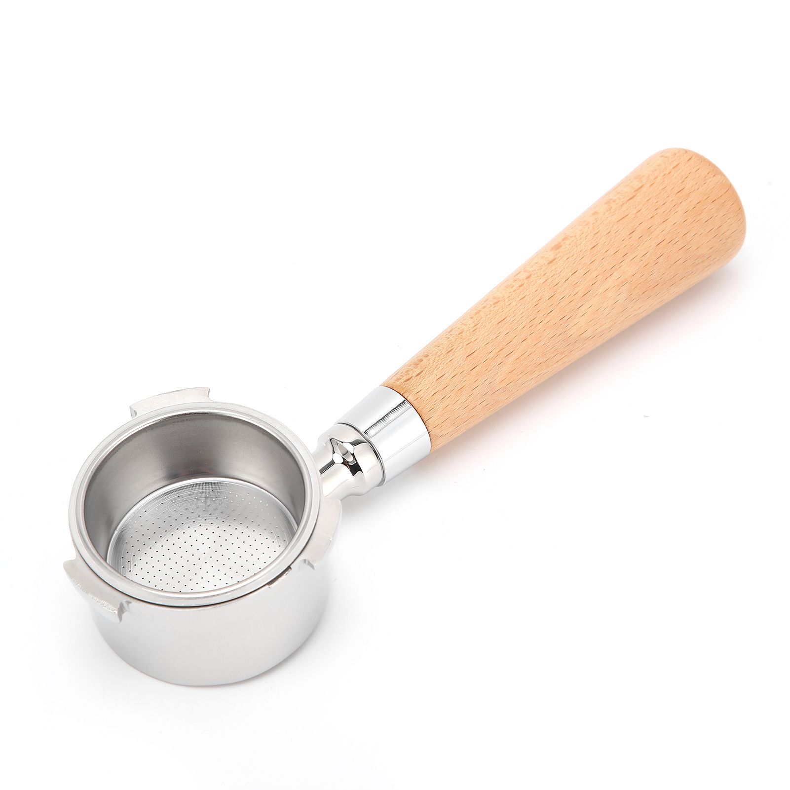Coffee Bottomless Portafilter Stainless Steel Filter Holder Basket Replacement Tool Coffee Machine Accessory51mm Beech - Image 7