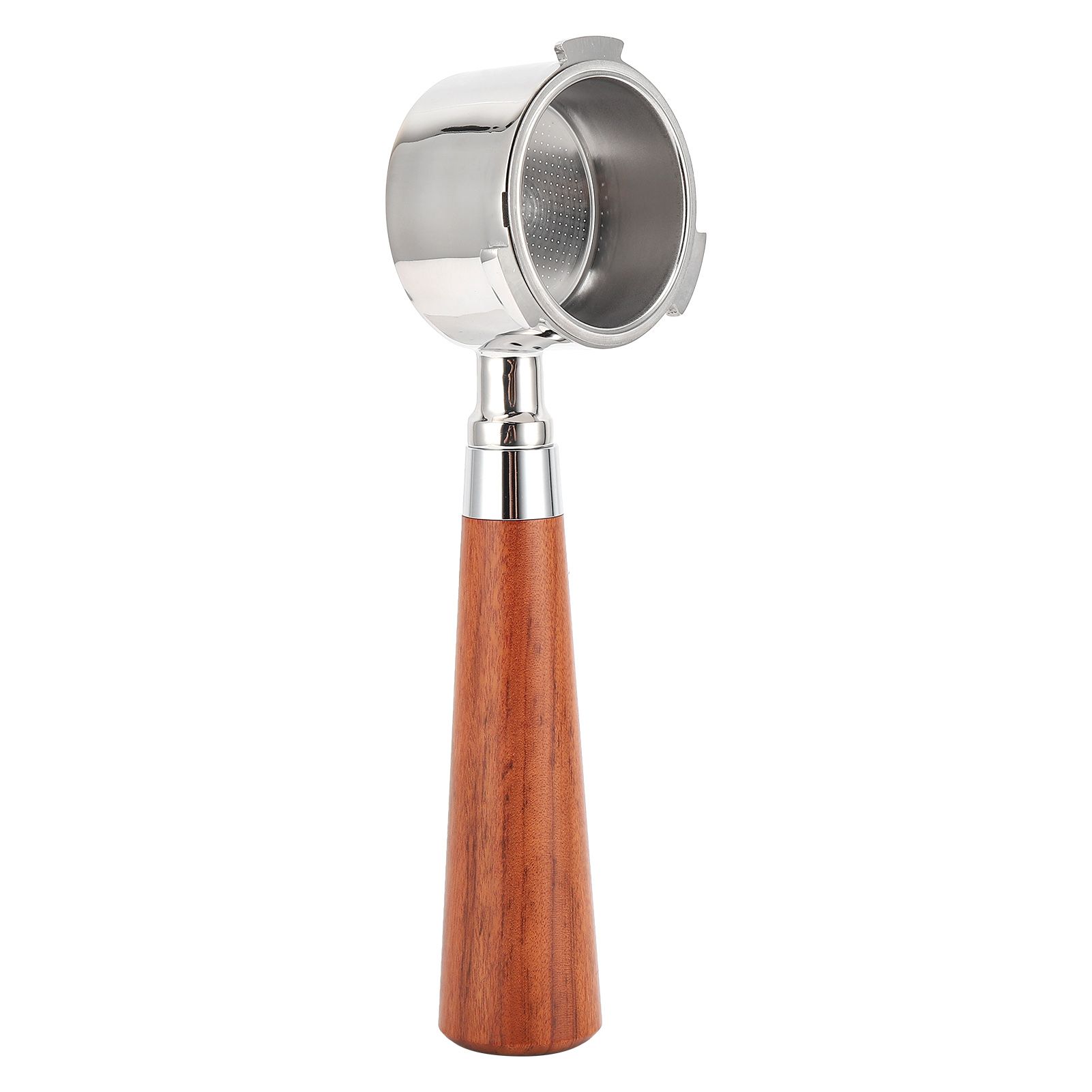 Coffee Bottomless Portafilter Stainless Steel Filter Holder Basket Replacement Tool Coffee Machine Accessory51mm Rosewood - Image 1