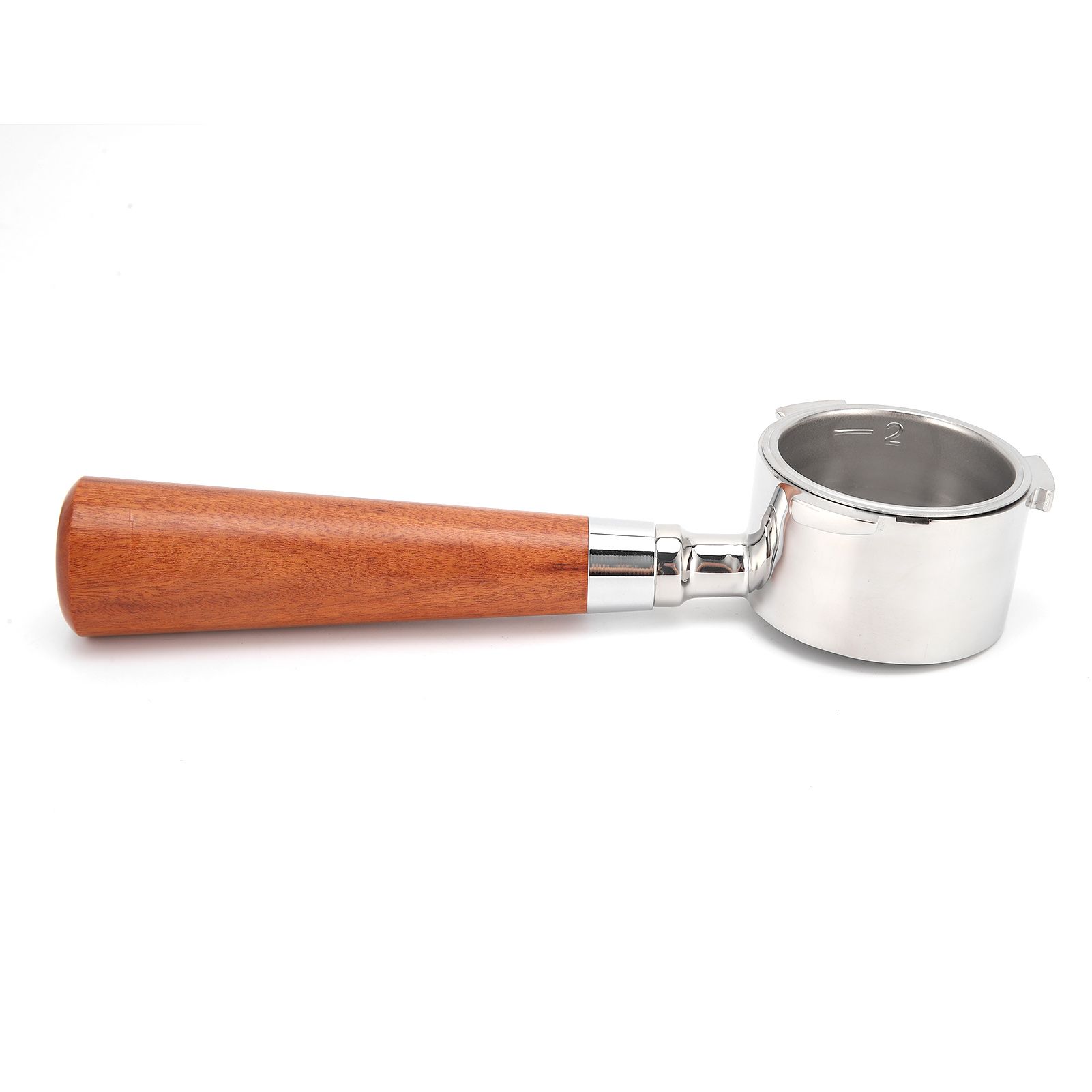 Coffee Bottomless Portafilter Stainless Steel Filter Holder Basket Replacement Tool Coffee Machine Accessory51mm Rosewood - Image 3