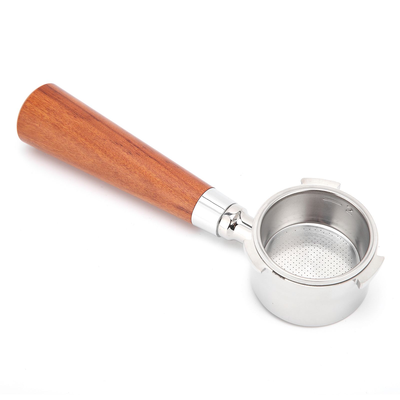 Coffee Bottomless Portafilter Stainless Steel Filter Holder Basket Replacement Tool Coffee Machine Accessory51mm Rosewood - Image 4