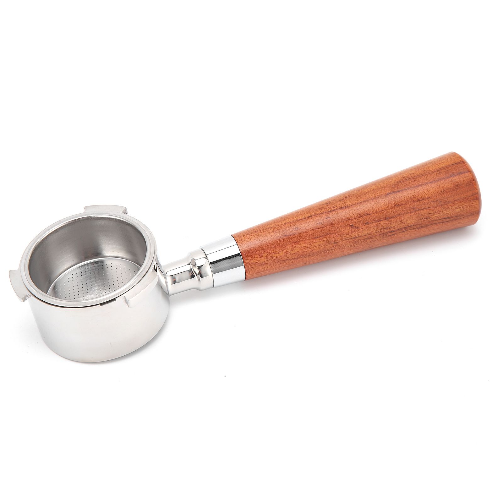 Coffee Bottomless Portafilter Stainless Steel Filter Holder Basket Replacement Tool Coffee Machine Accessory51mm Rosewood - Image 5