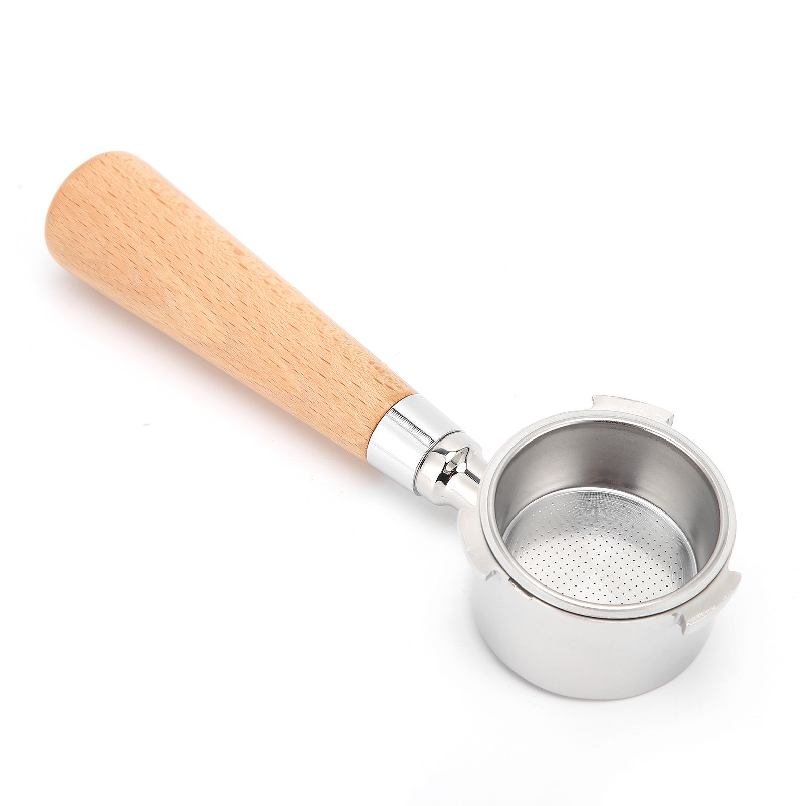 Coffee Bottomless Portafilter Stainless Steel Filter Holder Basket Replacement Tool Coffee Machine Accessory54mm Beech - Image 4