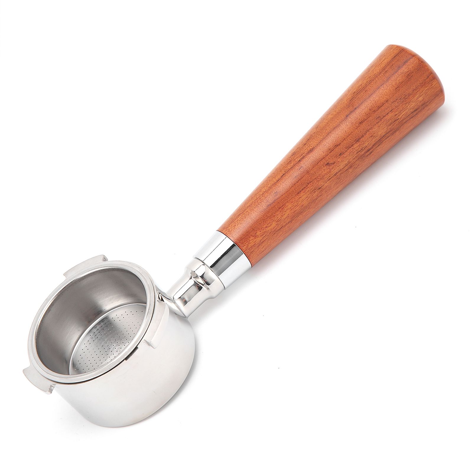 Coffee Bottomless Portafilter Stainless Steel Filter Holder Basket Replacement Tool Coffee Machine Accessory54mm Rosewood - Image 6