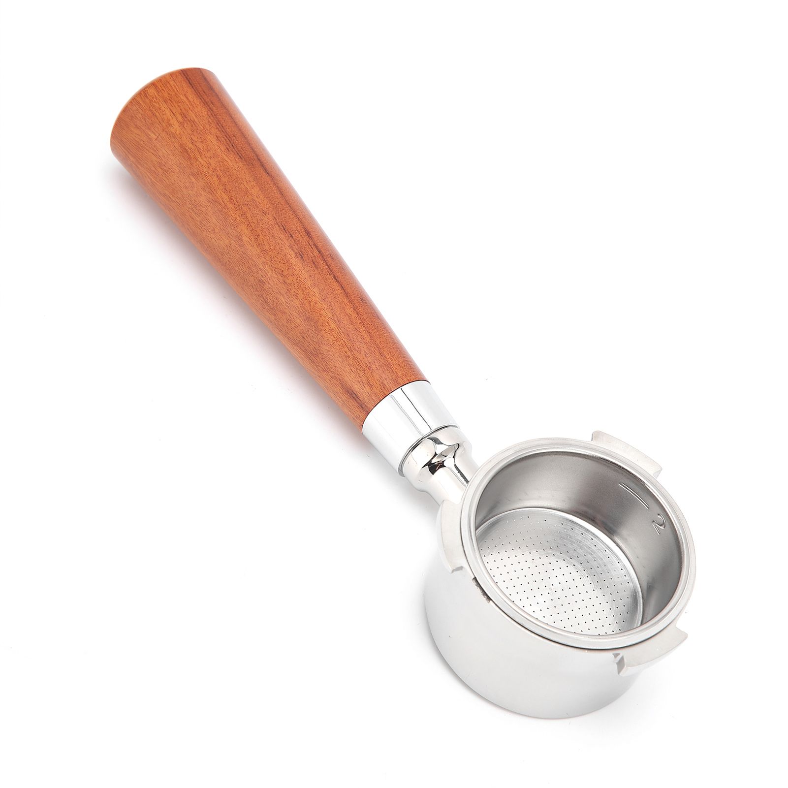 Coffee Bottomless Portafilter Stainless Steel Filter Holder Basket Replacement Tool Coffee Machine Accessory54mm Rosewood - Image 7