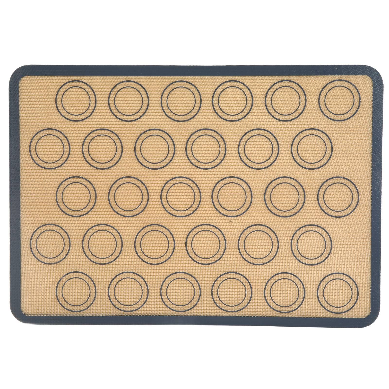 Baking Mat Food Grade Silicone and Glass Fiber Non Stick Heat Resistant Dough Mat for Making Pastry Pizza Bread - Image 1
