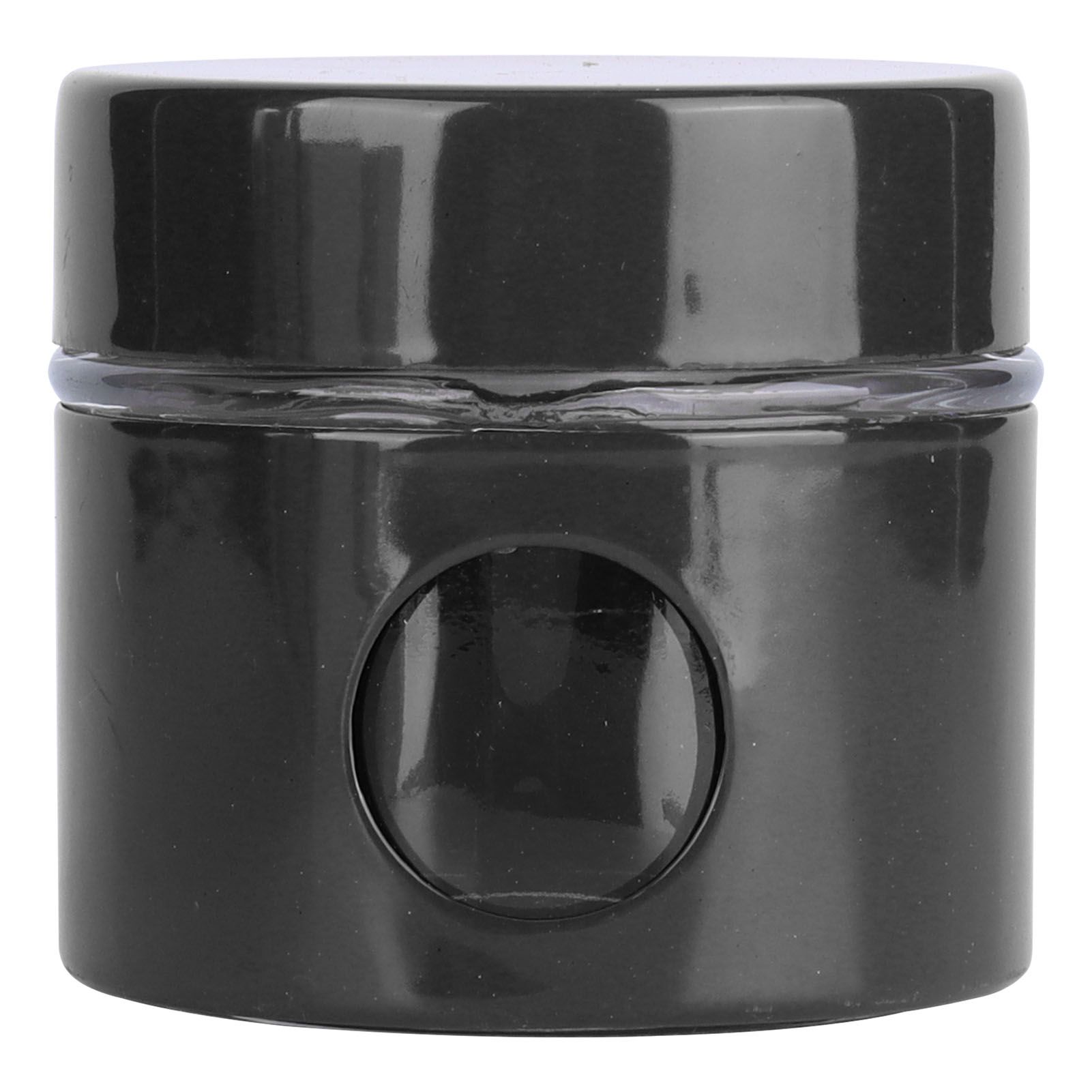 Coffee Bean Container Iron Glass Mini Sealed Jar Kitchen Storage Tank for Beans TeaBlack - Image 1