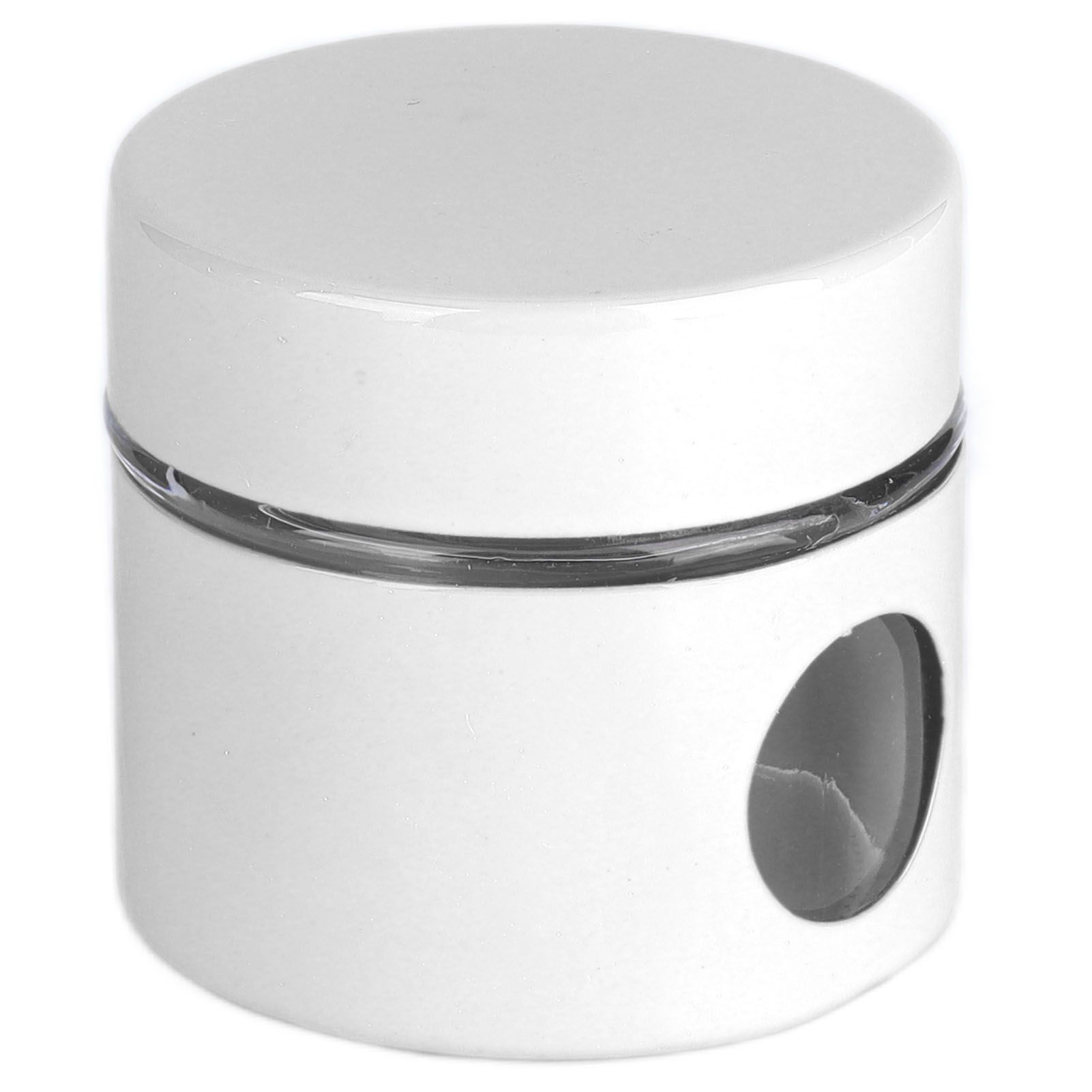 Coffee Bean Container Iron Glass Mini Sealed Jar Kitchen Storage Tank for Beans TeaWhite - Image 4