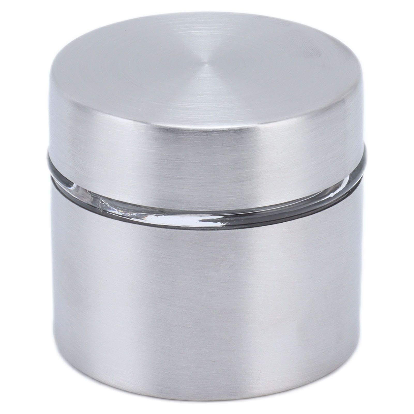 Coffee Bean Container Iron Glass Mini Sealed Jar Kitchen Storage Tank for Beans TeaSilver - Image 3