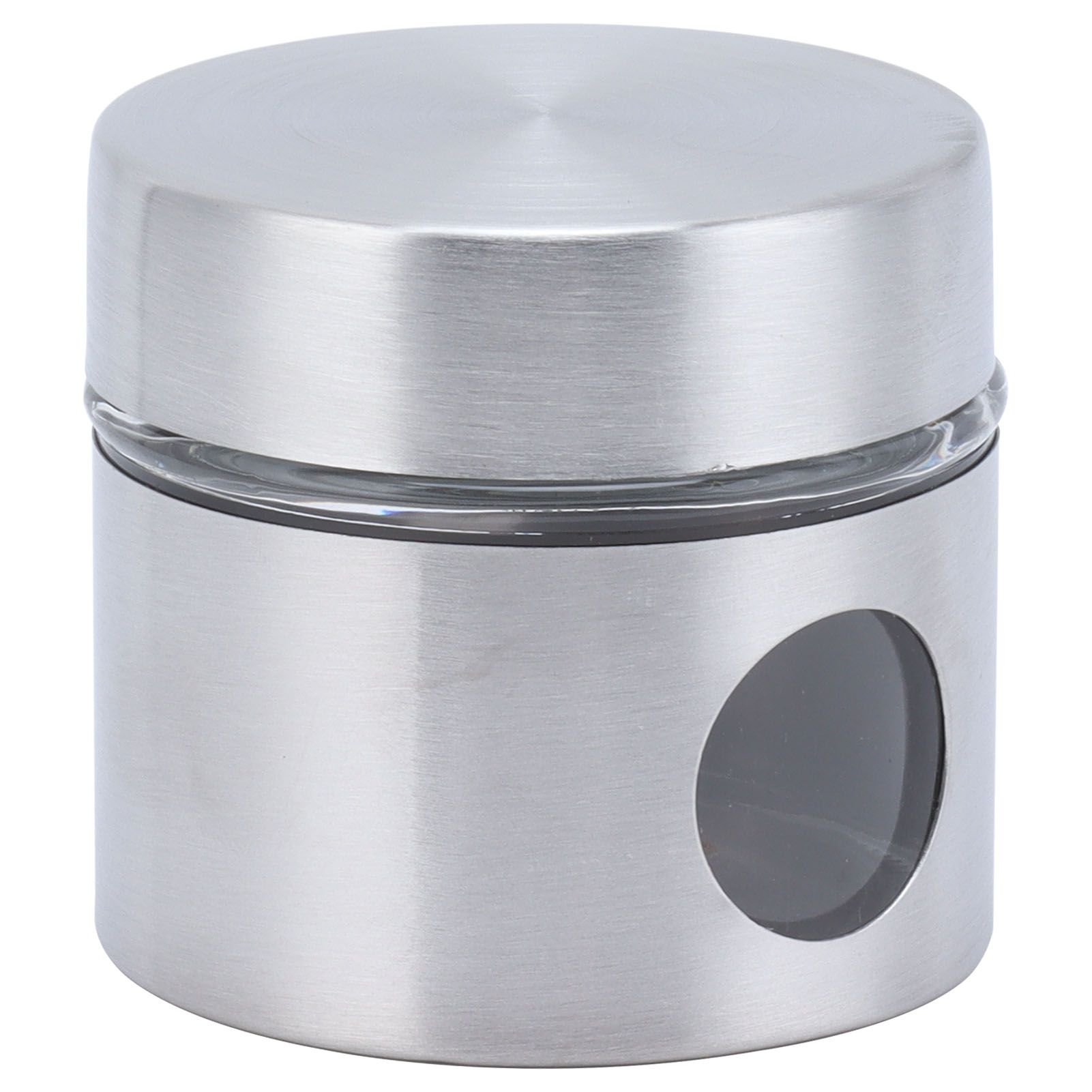 Coffee Bean Container Iron Glass Mini Sealed Jar Kitchen Storage Tank for Beans TeaSilver - Image 5