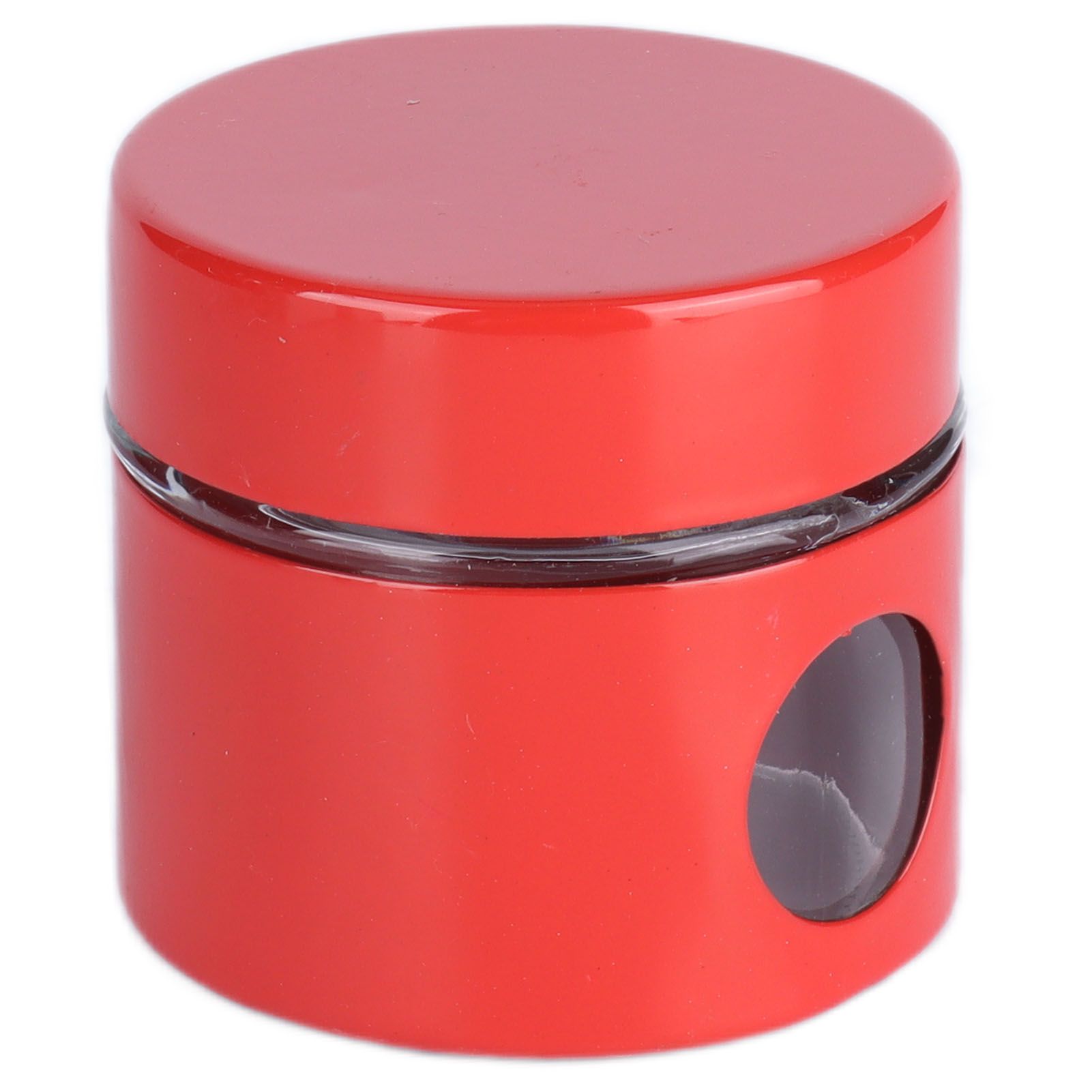 Coffee Bean Container Iron Glass Mini Sealed Jar Kitchen Storage Tank for Beans TeaRed - Image 4