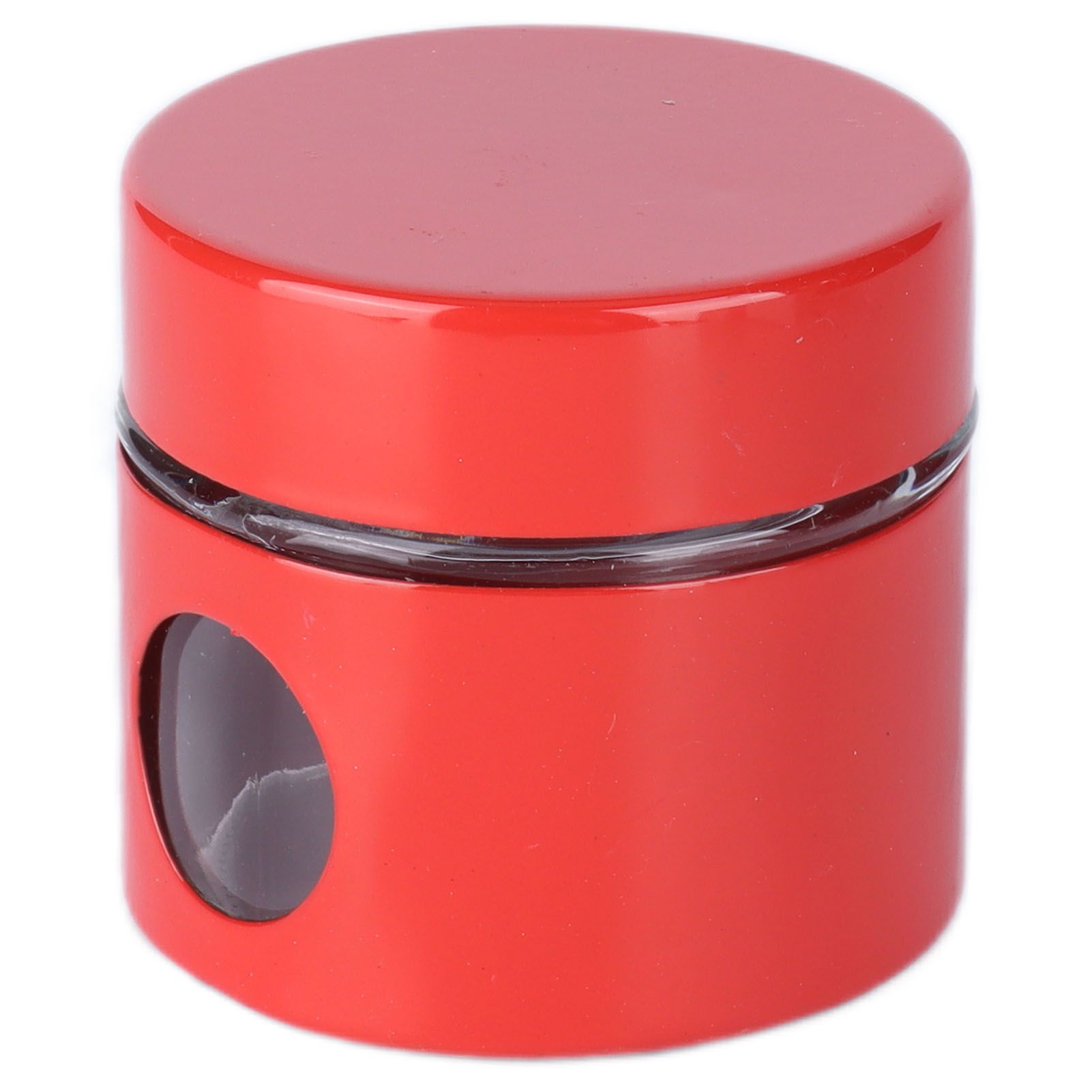 Coffee Bean Container Iron Glass Mini Sealed Jar Kitchen Storage Tank for Beans TeaRed - Image 5