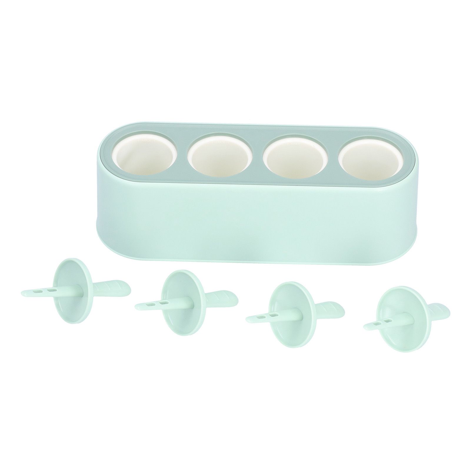 Ice Cream Mold Durable Reusable Food Grade Silicone Mould DIY Tools for Home KitchenGreen - Image 3