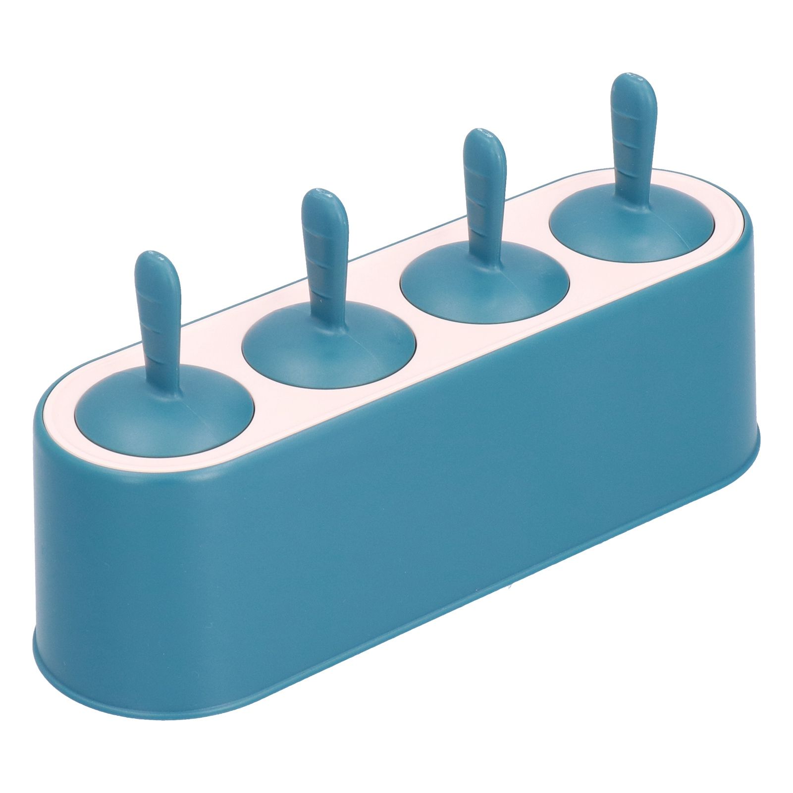 Ice Cream Mold Durable Reusable Food Grade Silicone Mould DIY Tools for Home KitchenBlue - Image 2