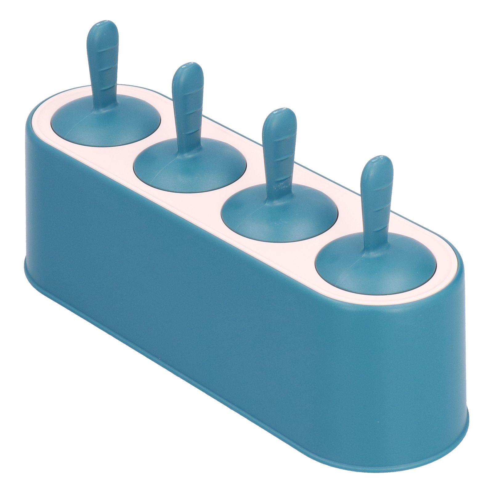 Ice Cream Mold Durable Reusable Food Grade Silicone Mould DIY Tools for Home KitchenBlue - Image 4