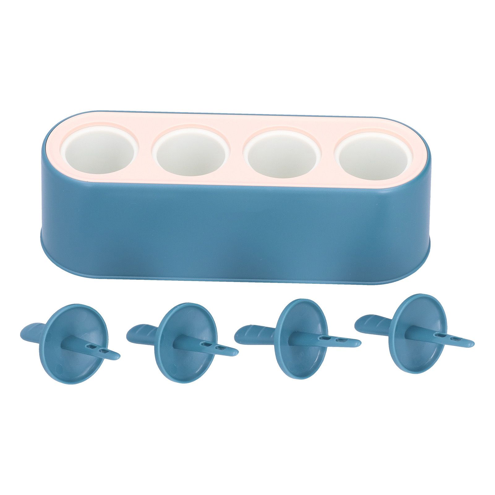 Ice Cream Mold Durable Reusable Food Grade Silicone Mould DIY Tools for Home KitchenBlue - Image 7