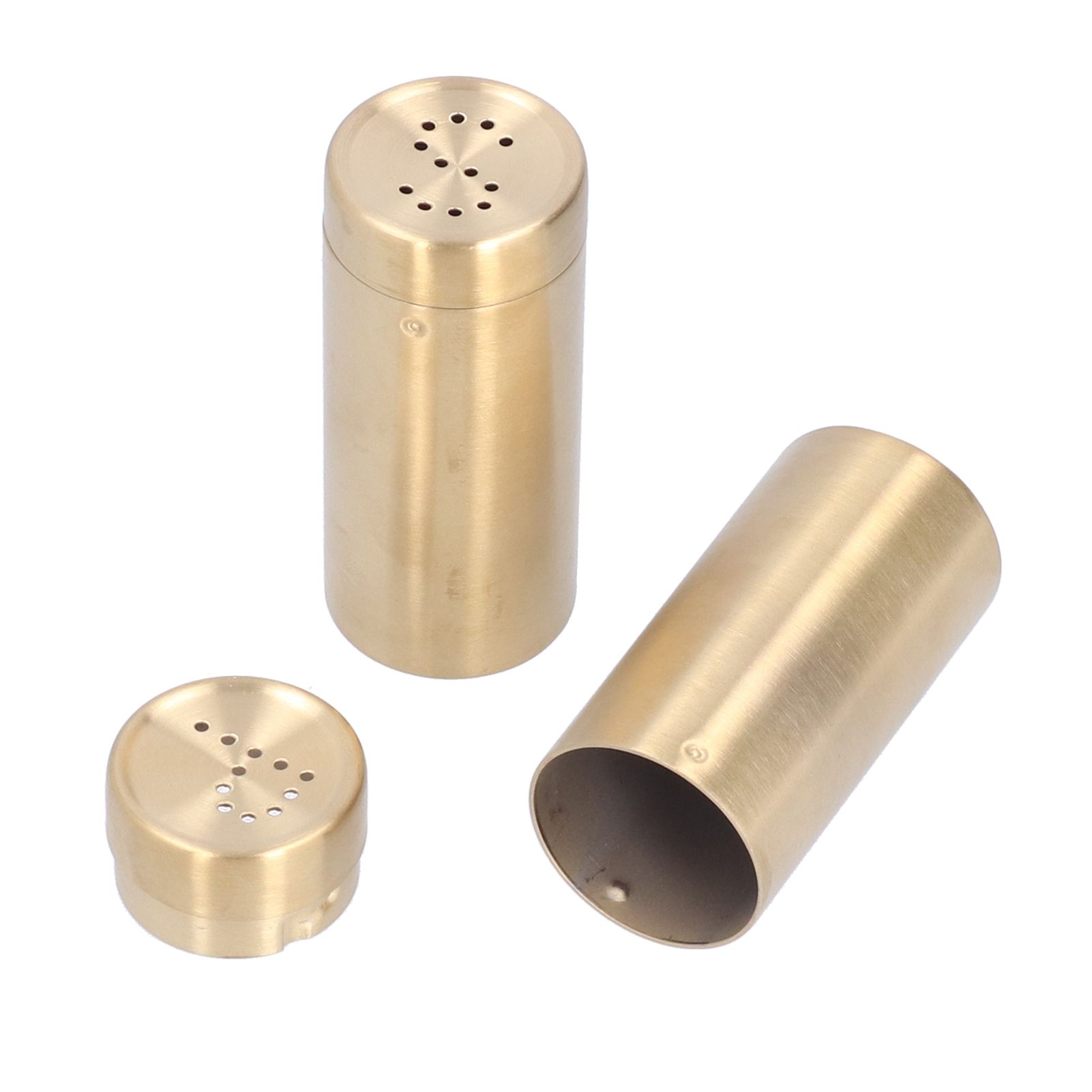 2pcs Spice Jar Stainless Steel Seasoning Bottle Salt and Pepper Shaker Kitchen ToolGolden - Image 5