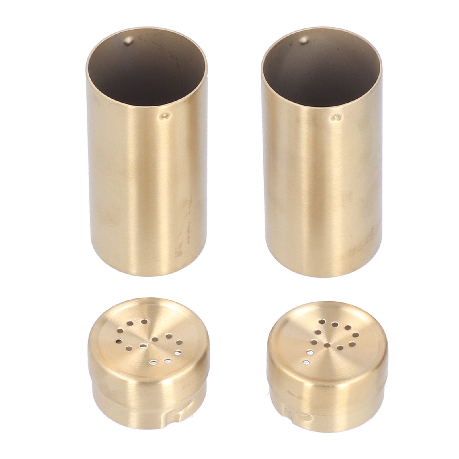 2pcs Spice Jar Stainless Steel Seasoning Bottle Salt and Pepper Shaker Kitchen ToolGolden - Image 7