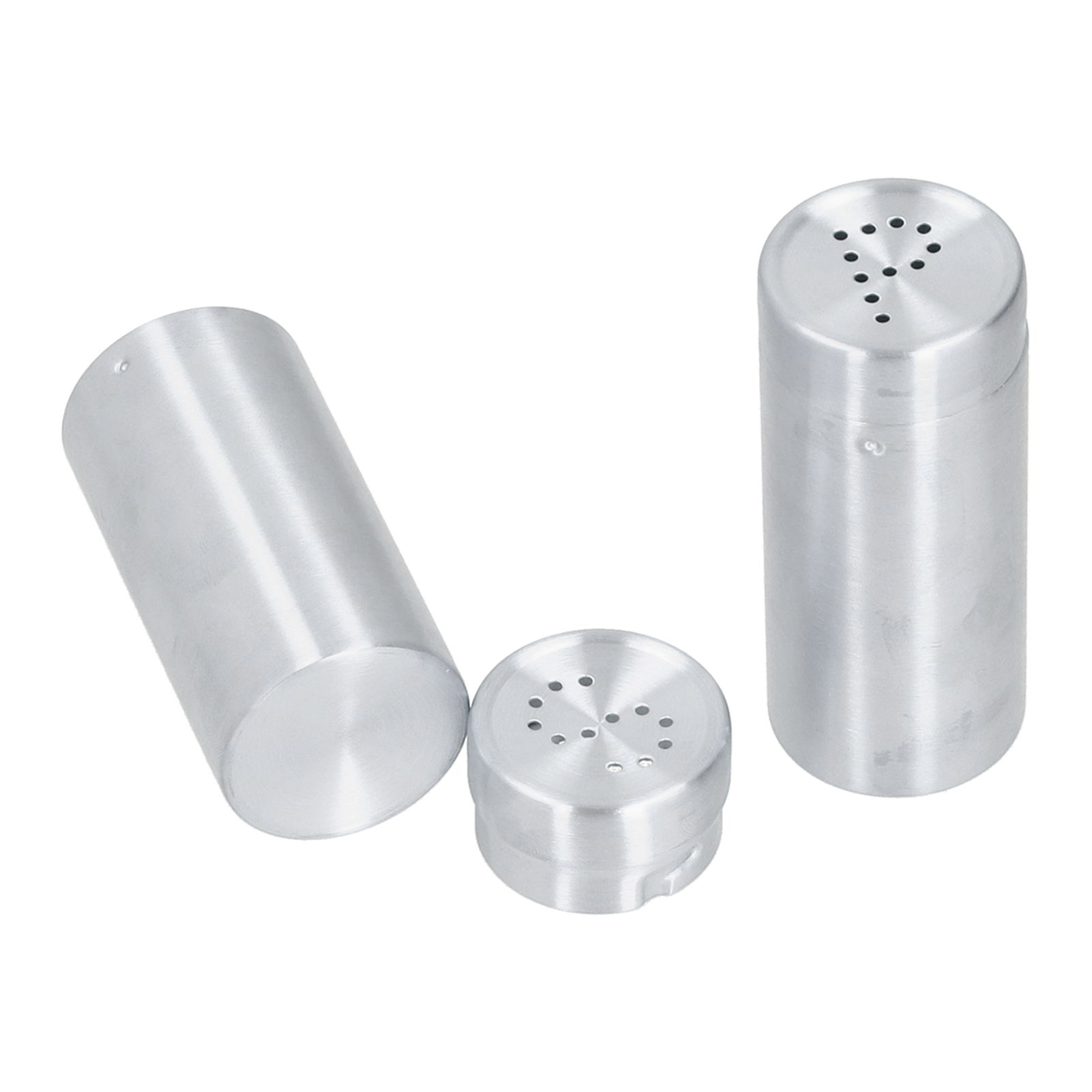 2pcs Spice Jar Stainless Steel Seasoning Bottle Salt and Pepper Shaker Kitchen ToolStainless Steel Color - Image 2